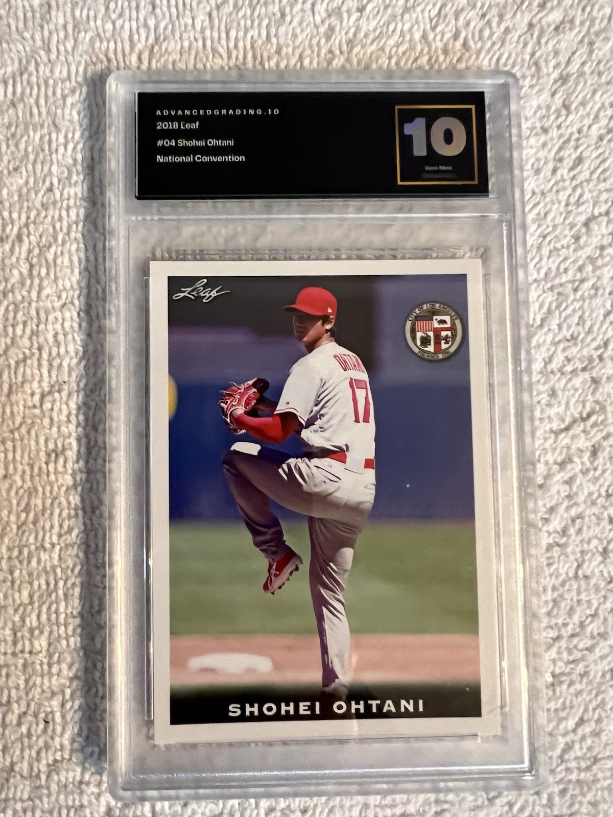 Shohei Ohtani #04 (RC) Gem Mint 10 2018 Leaf National Convention AG 10 Mint