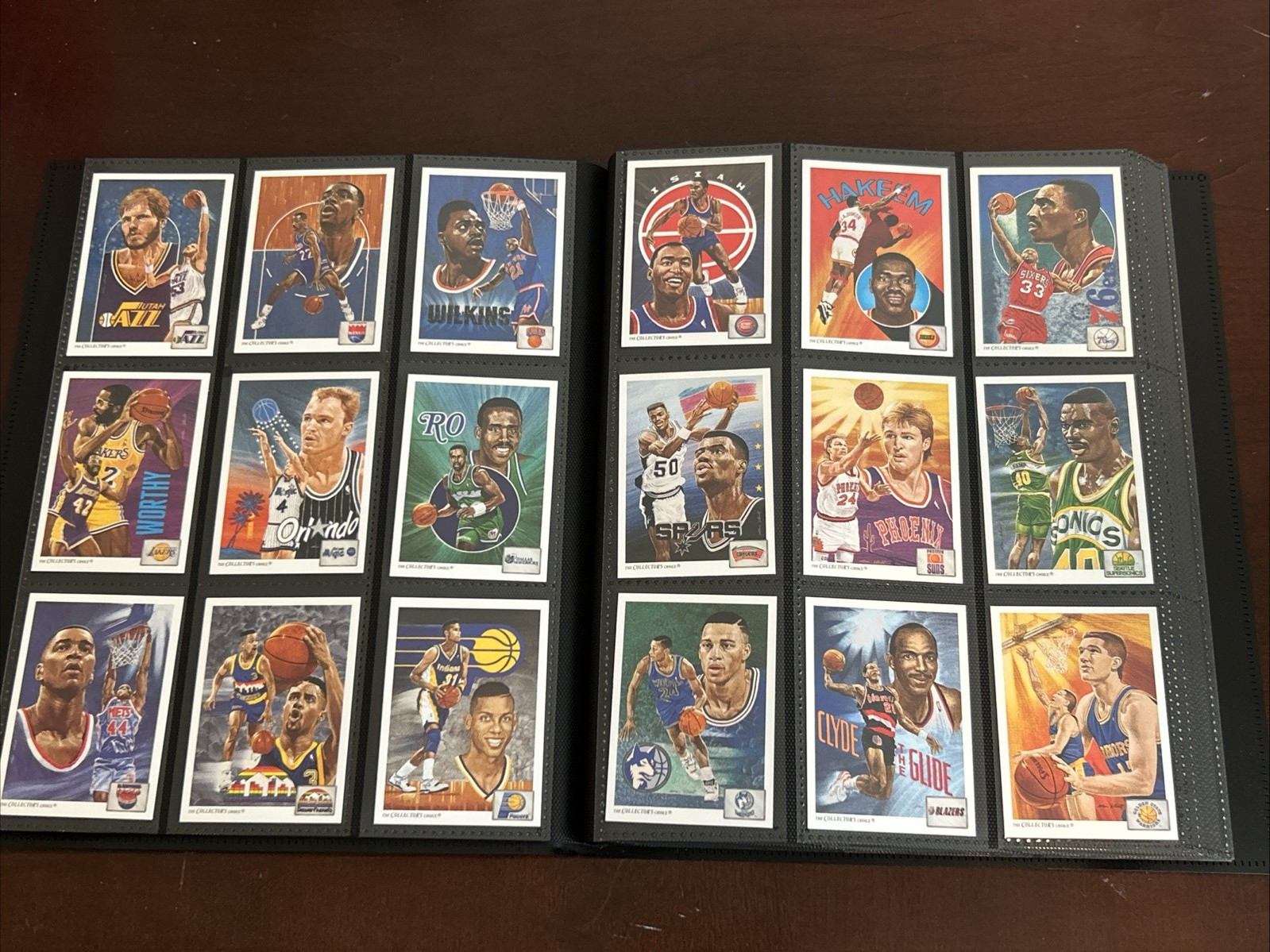 1991-92 Upper Deck Inaugural NBA Basketball Complete Set #1-400 w/ Binder