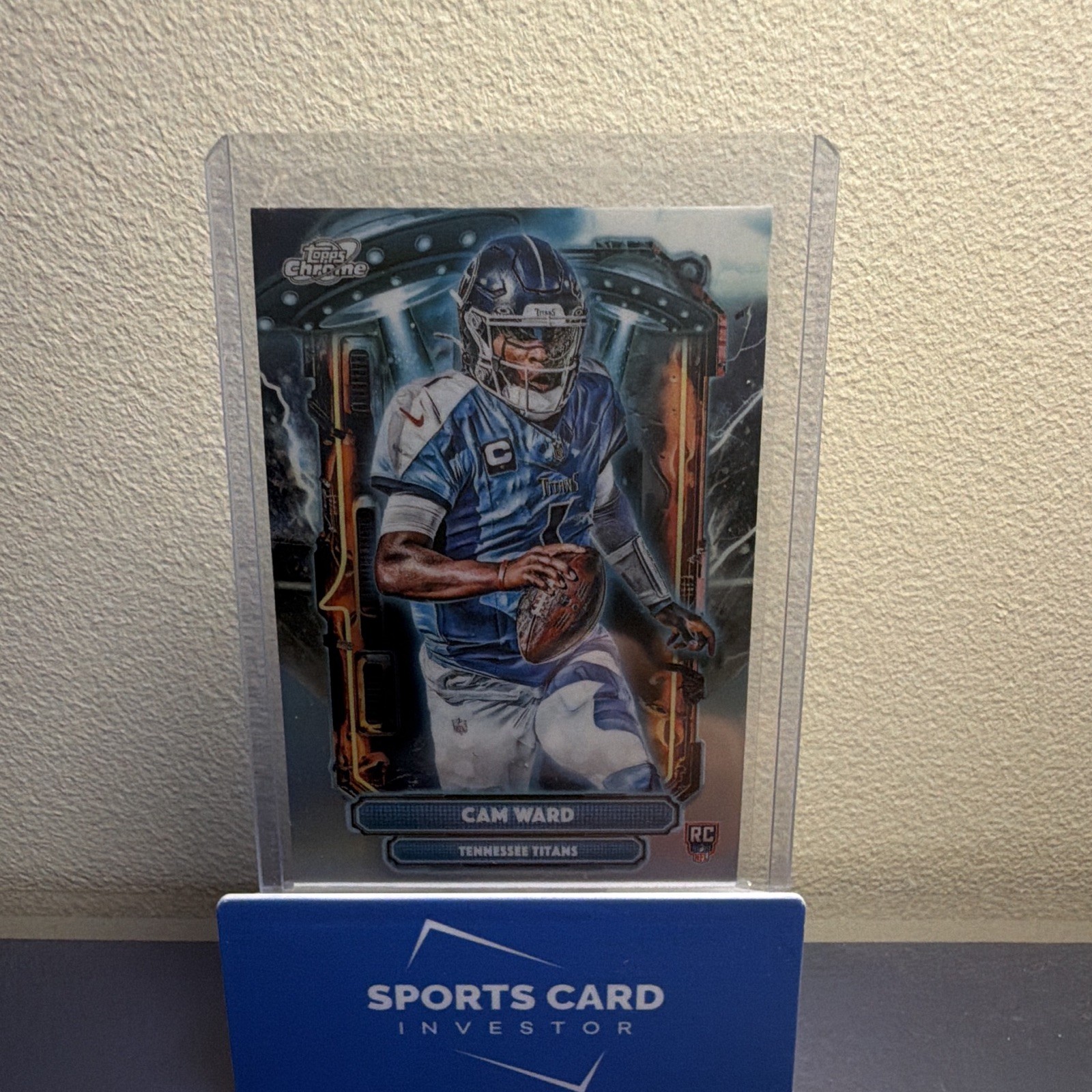 Topps 2025 Topps Chrome Cam Ward ET-1 RC Insert Tennessee Titans