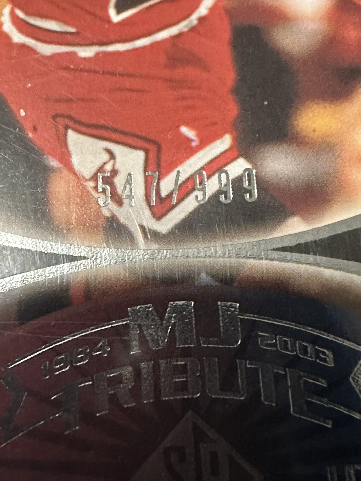 2003-04 SP Game Used #97 Michael Jordan MJ Tribute Chicago Bulls 547/999