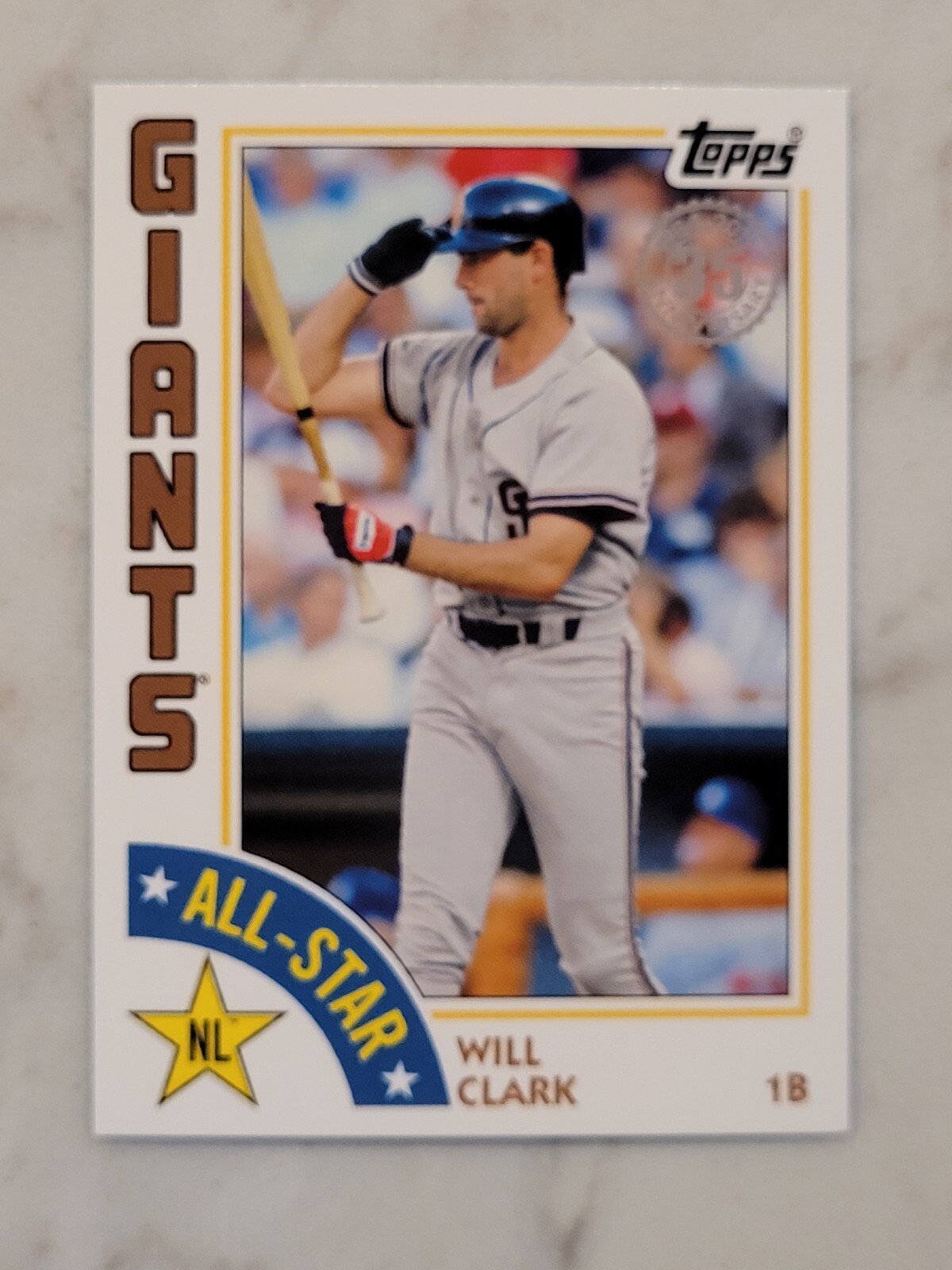 Will Clark 2019 Topps Mini 1984 All-Star Design Very Low Print Run 35th Annivers