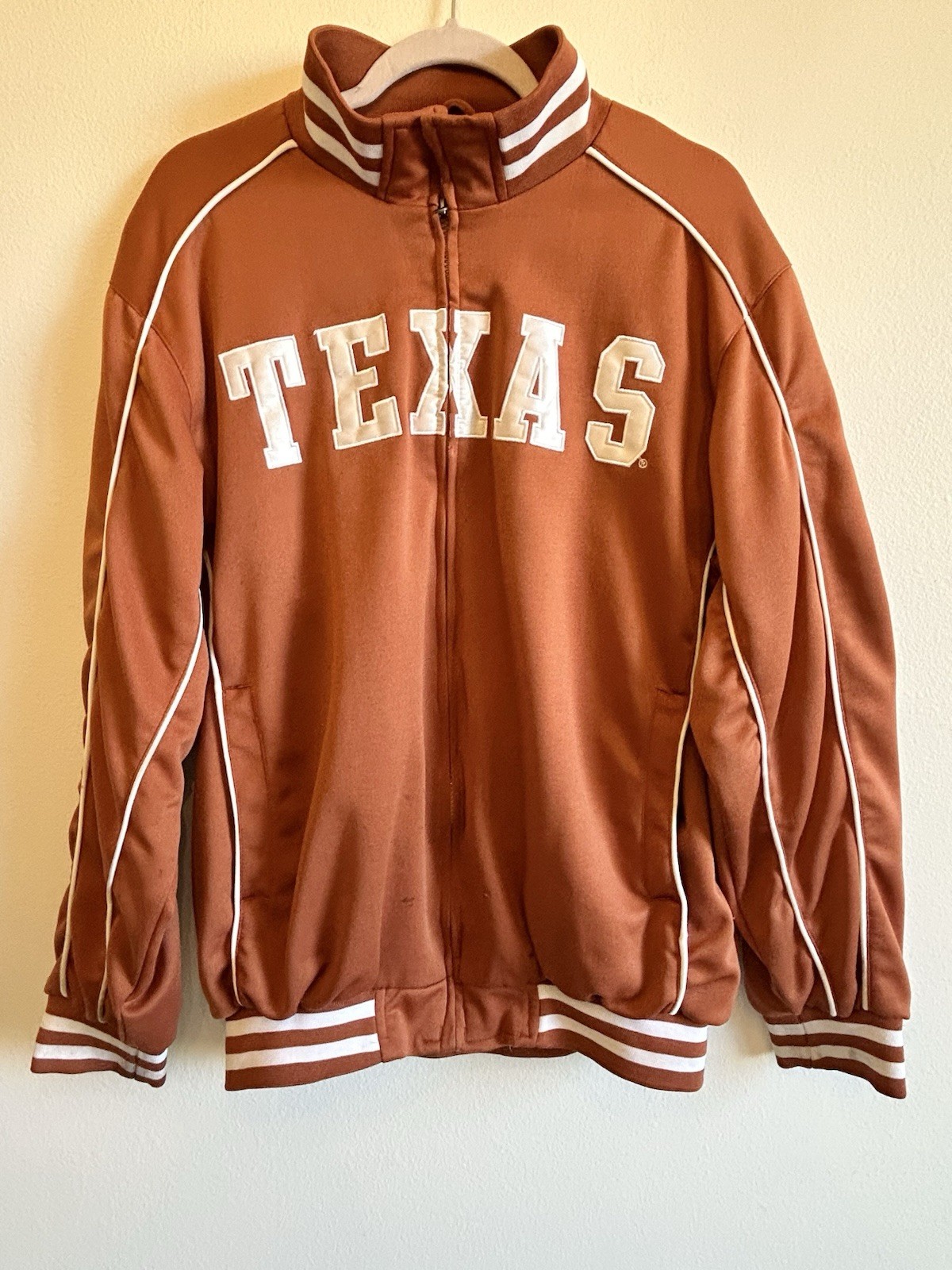 Vintage Texas Longhorns GIII Carl Banks Oversized Track Jacket NCAA Mens Medium