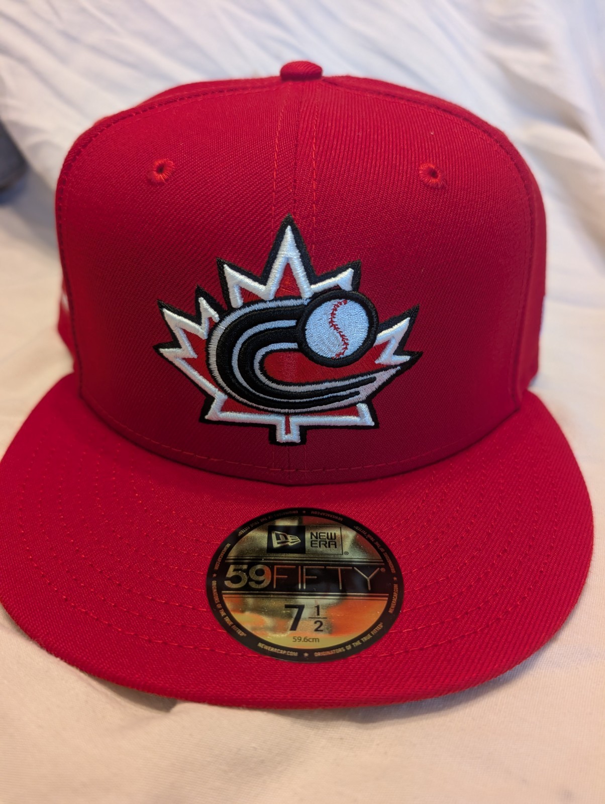 Canada World Baseball Classic Hat 7 1/2 Red New Era 59 Fifty T40
