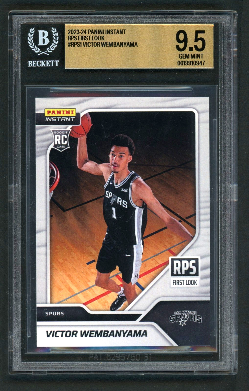2023-24 Panini Instant #RPS-1 Victor Wembanyama Rookie (RC) BGS 9.5 Gem Mint