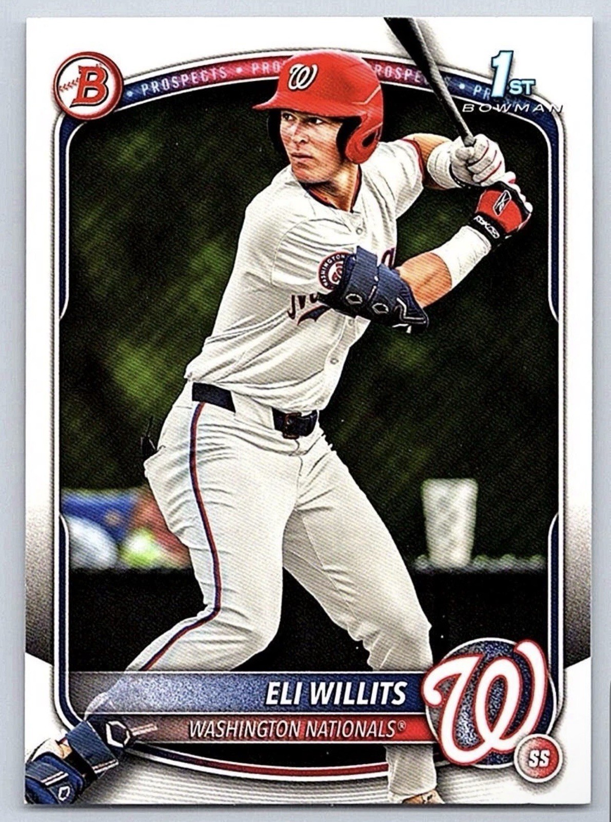 2025 Bowman Draft BD-1 Eli Willits 1st Bowman Washington Nationals