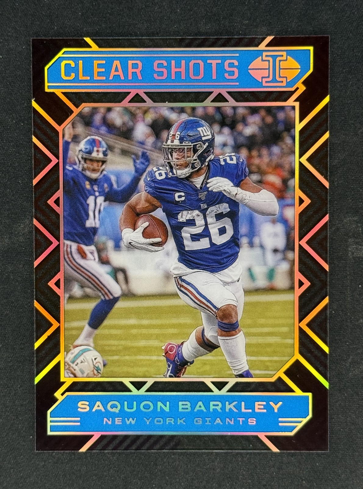 2020 Panini Illusions – Clear Shots Saquon Barkley #9 Light Blue /299