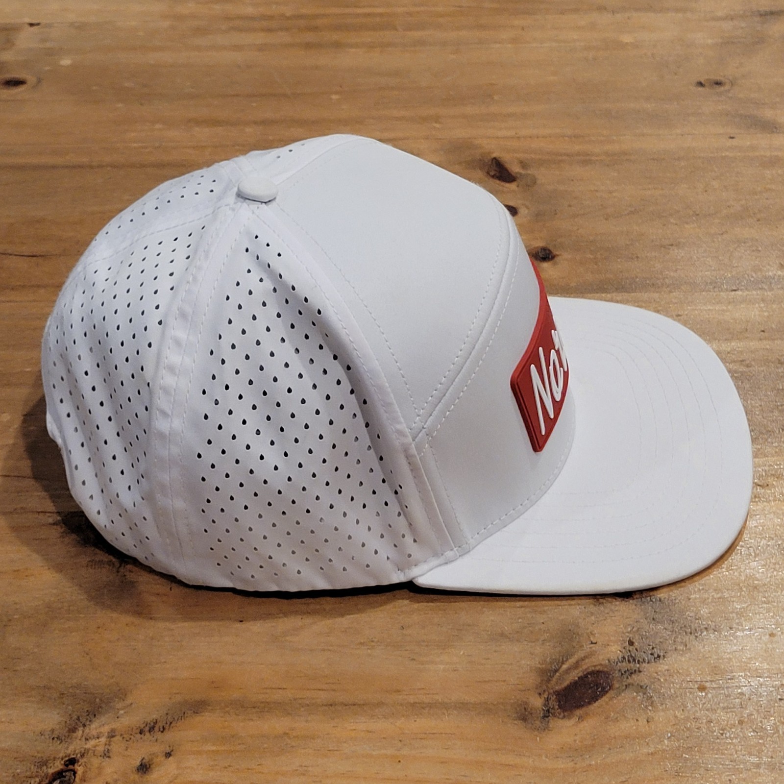 Norman Oklahoma Hard At It Panel Hat Snapback White PVC Patch One Size