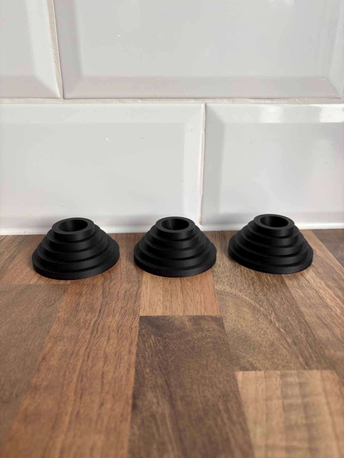 3x Snooker Ball Display Stands, Black Ball Holders, Snooker Memorabilia Display
