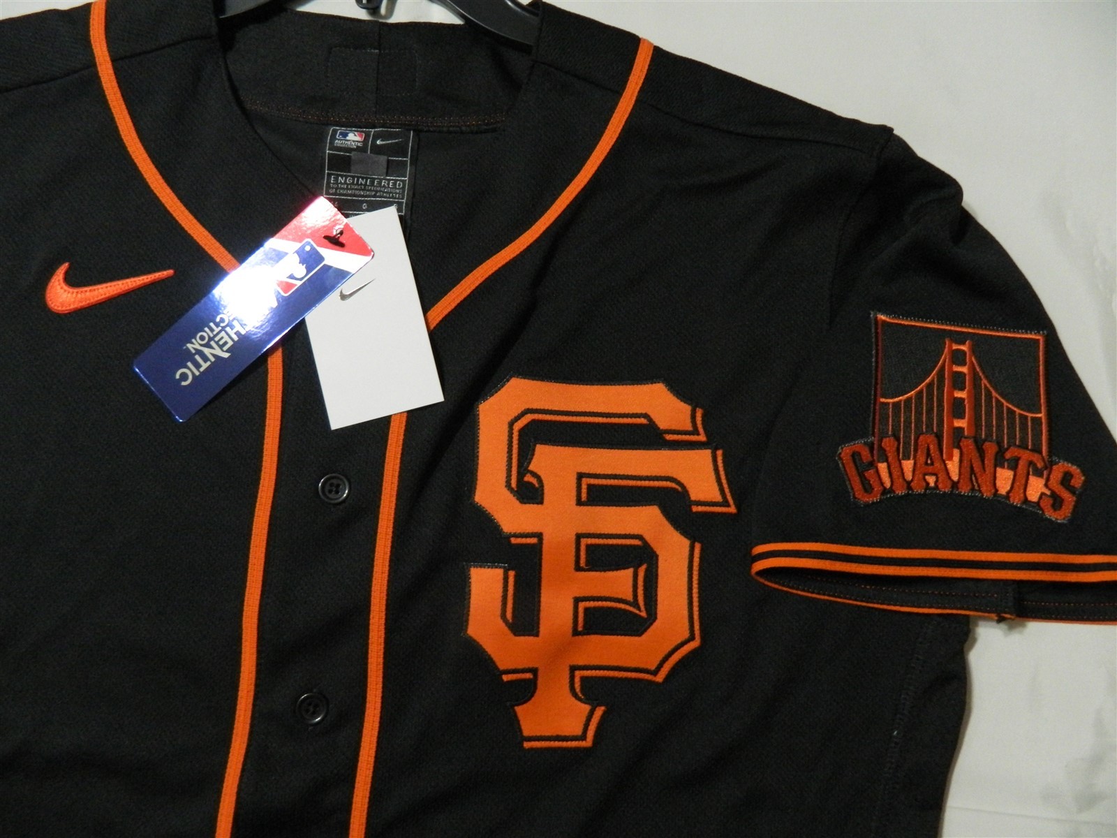 Authentic San Francisco Giants Flex Base ALTERNATE Black Jersey 48