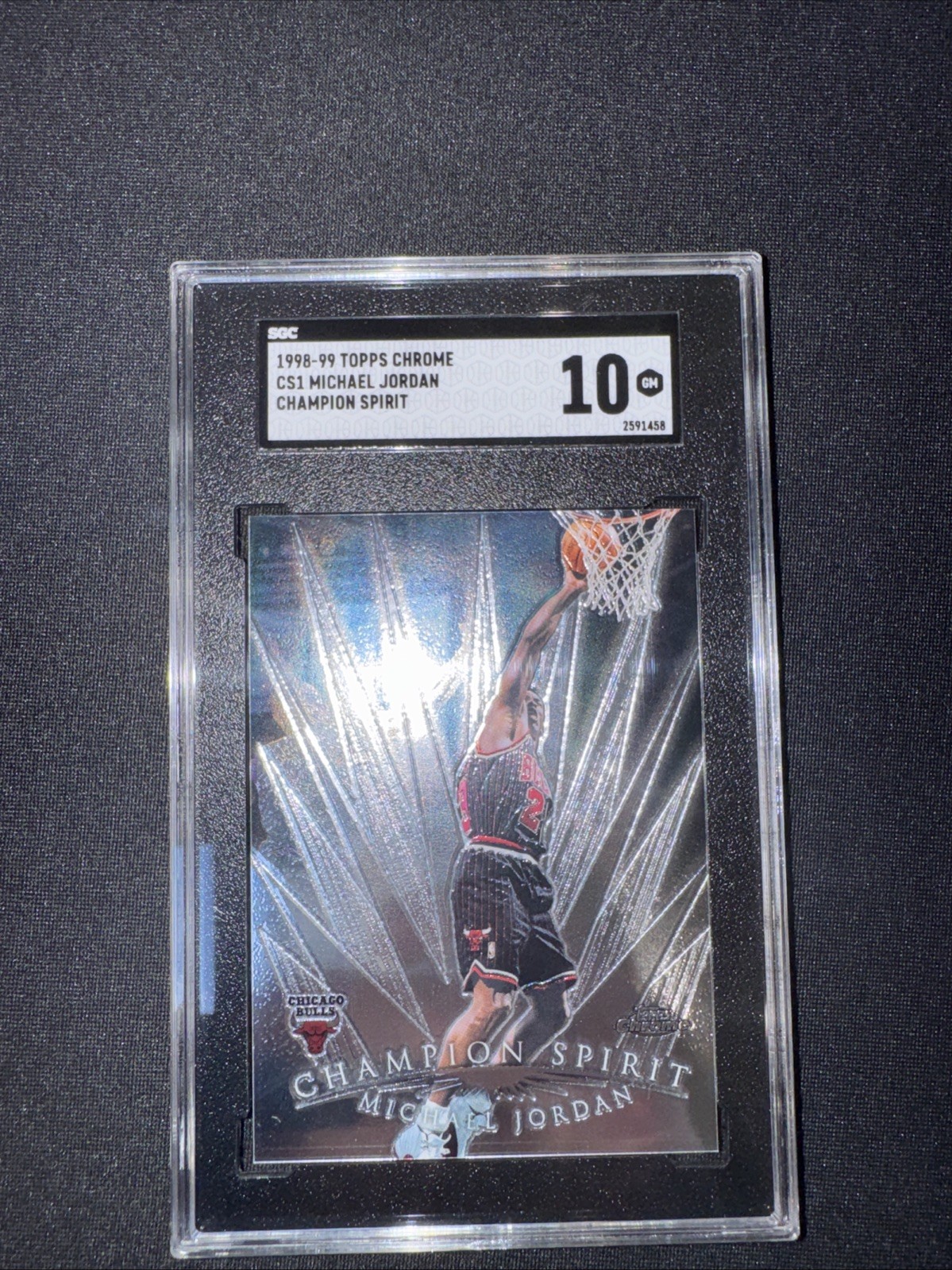 1998 Topps Chrome Champion Spirit Michael Jordan #CS1 SGC 10🔥