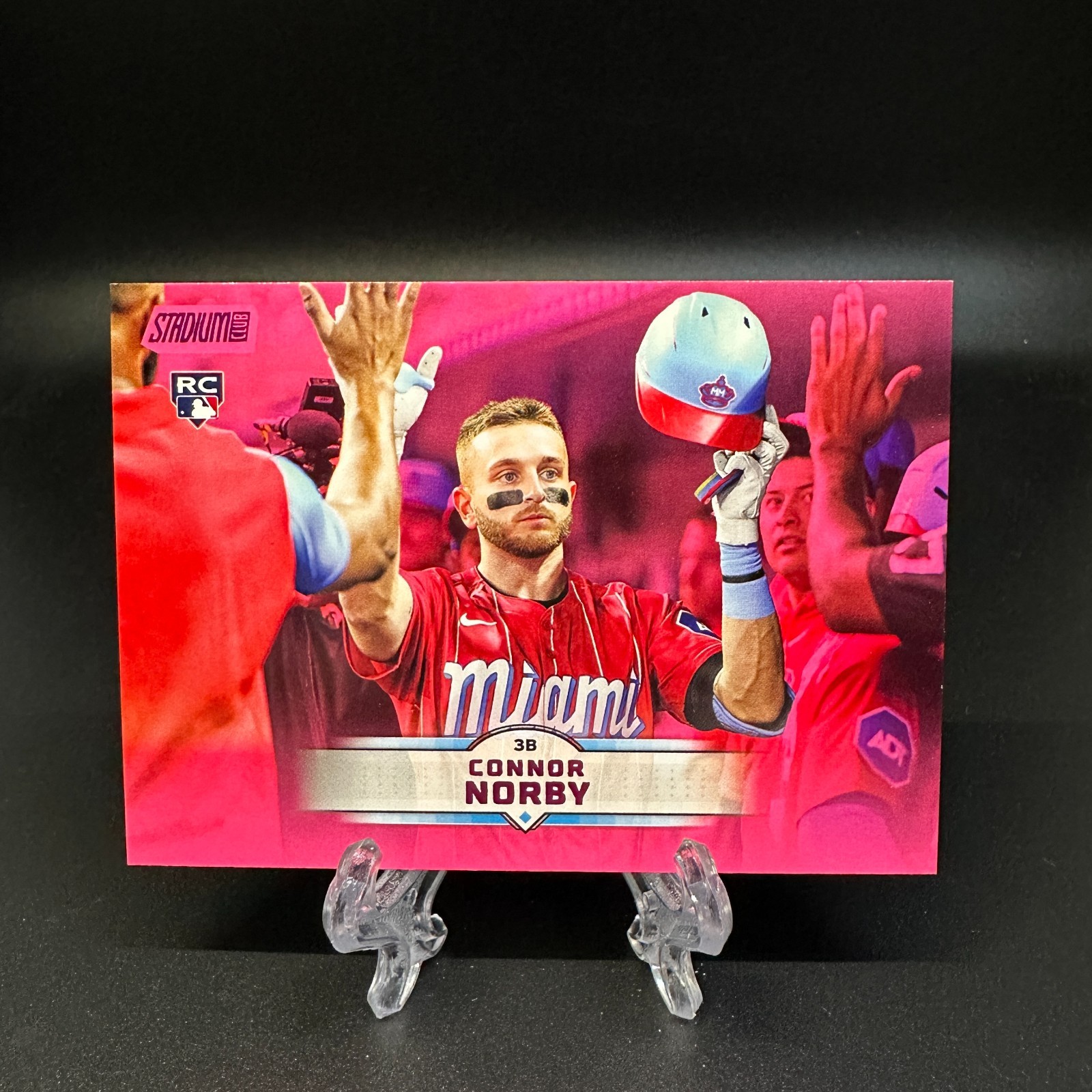 2025 Topps Stadium Club Connor Norby RC Pink RC #149 Marlins