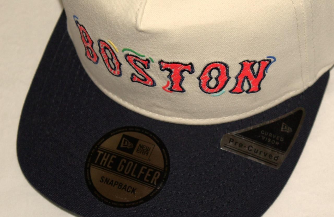 NEW ERA The Golfer BOSTON RED SOX Cap Snapback Hat TEAM SCRIBBLE A-Frame *6A
