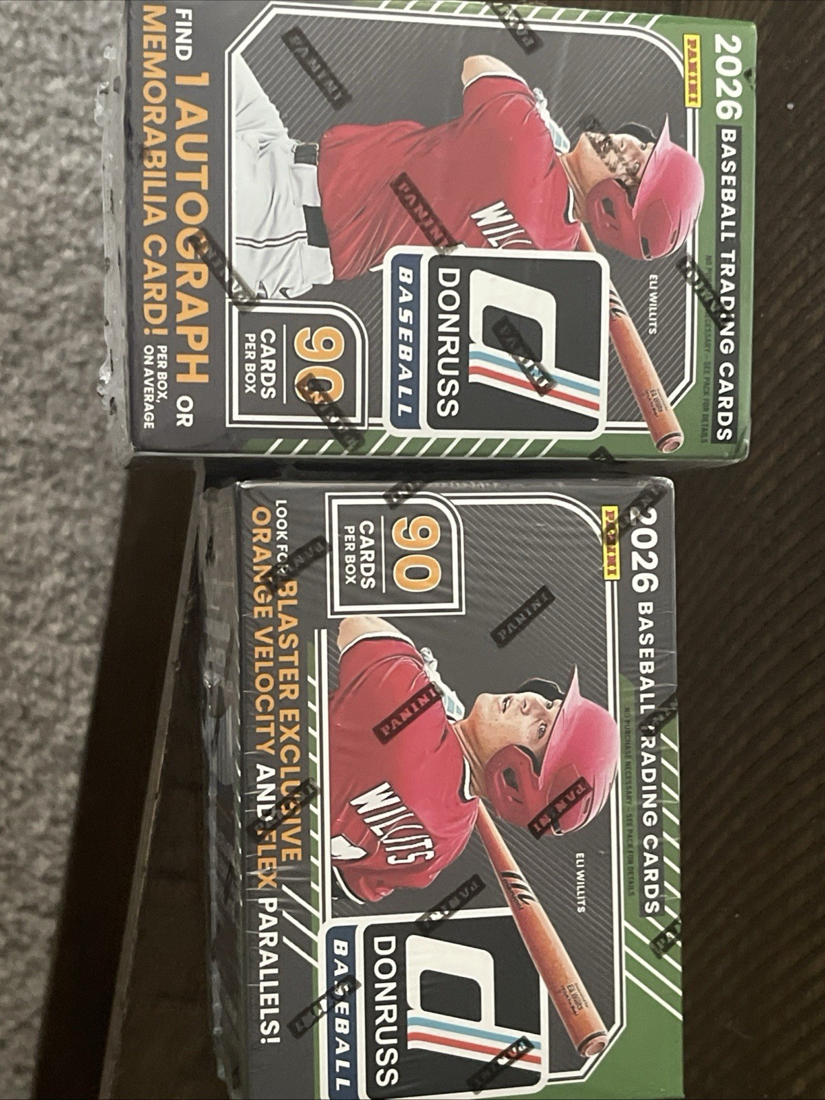 Panini 2026 Donruss Baseball Blaster Box Brand New Lot Of 2 – 180 Cards Total