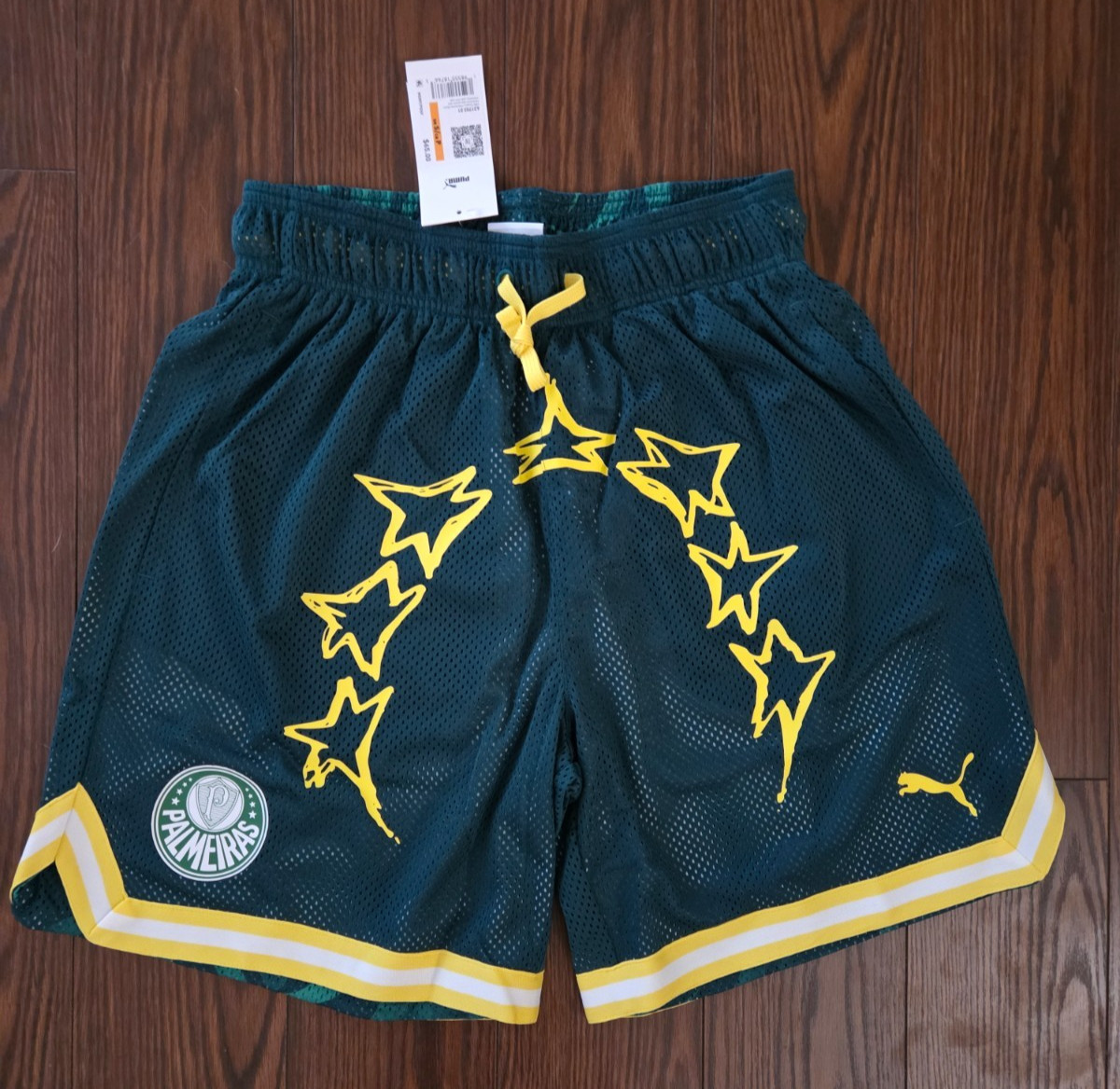 Puma SE Palmeiras 2025 FIFA Club World Cup Hoops Reversible Shorts – Mens Small