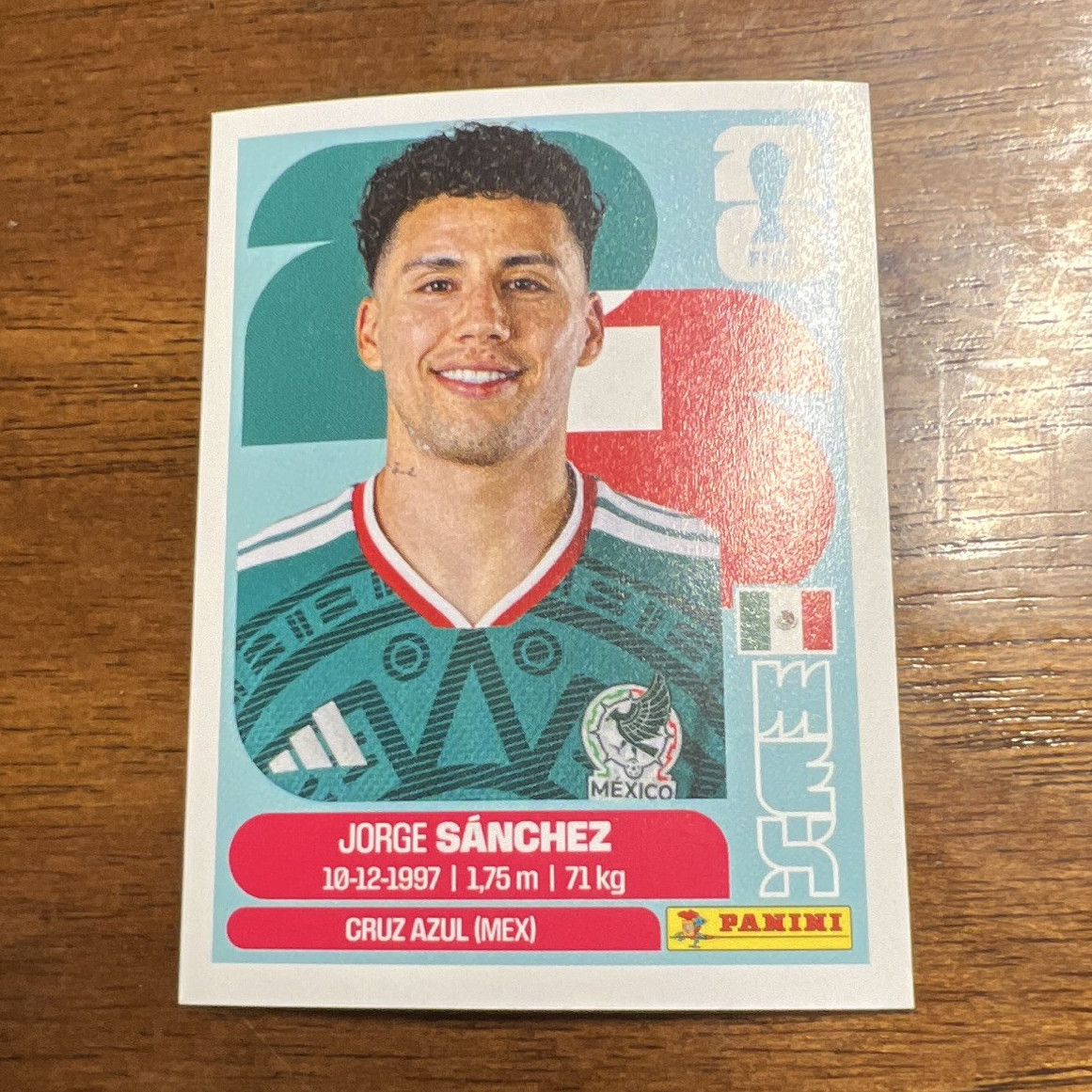 Panini FIFA World Cup 2026 Jorge Sánchez Mexico Cruz Azul Portrait Sticker MEX 4