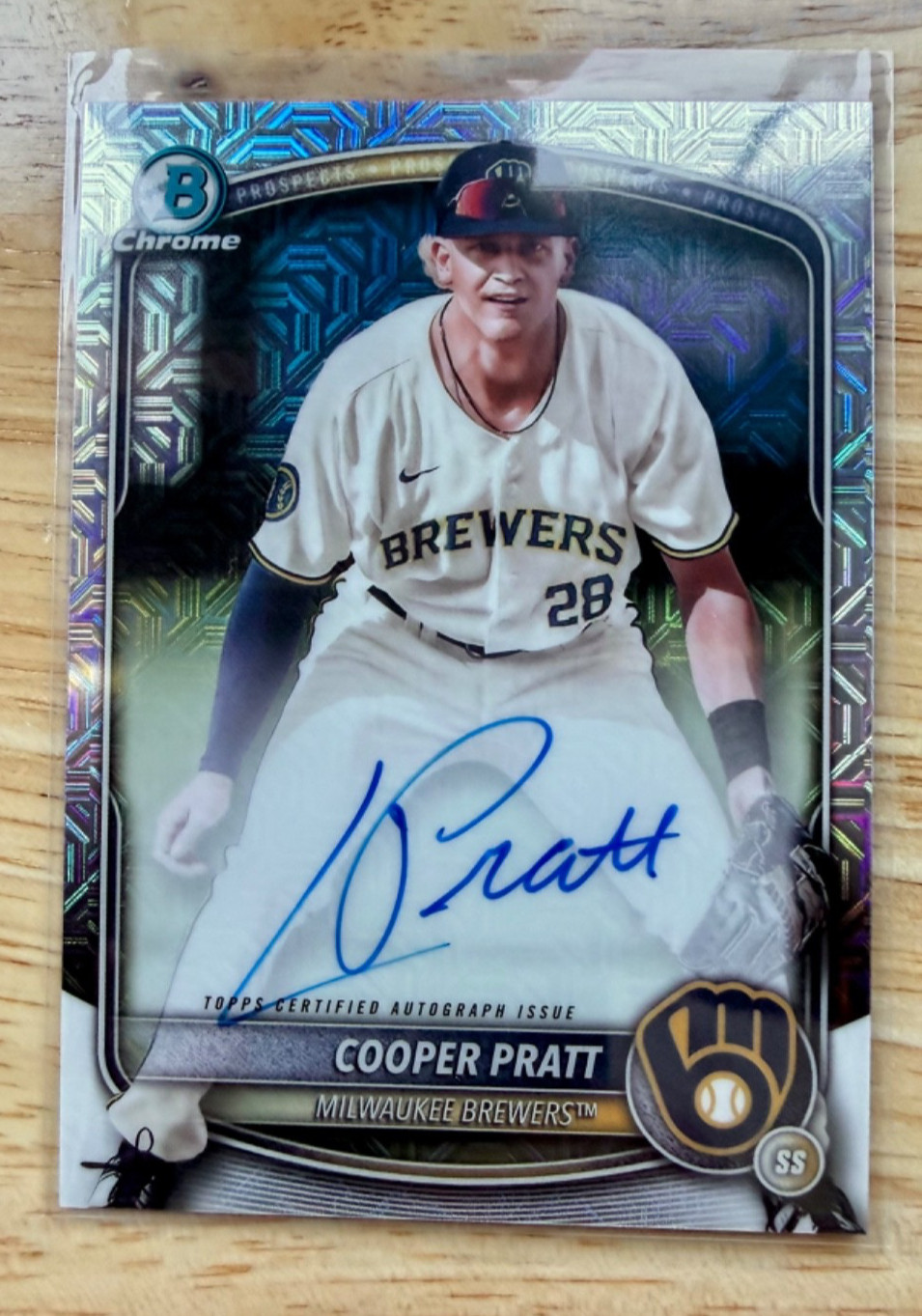 2025 Bowman Chrome – Mega Box Chrome Prospect Mojo Autographs Cooper Pratt…