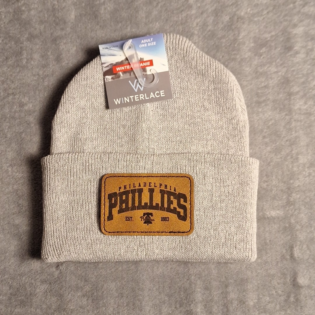 Phillies Leather Rectangle Patch MLB (Patch Only)