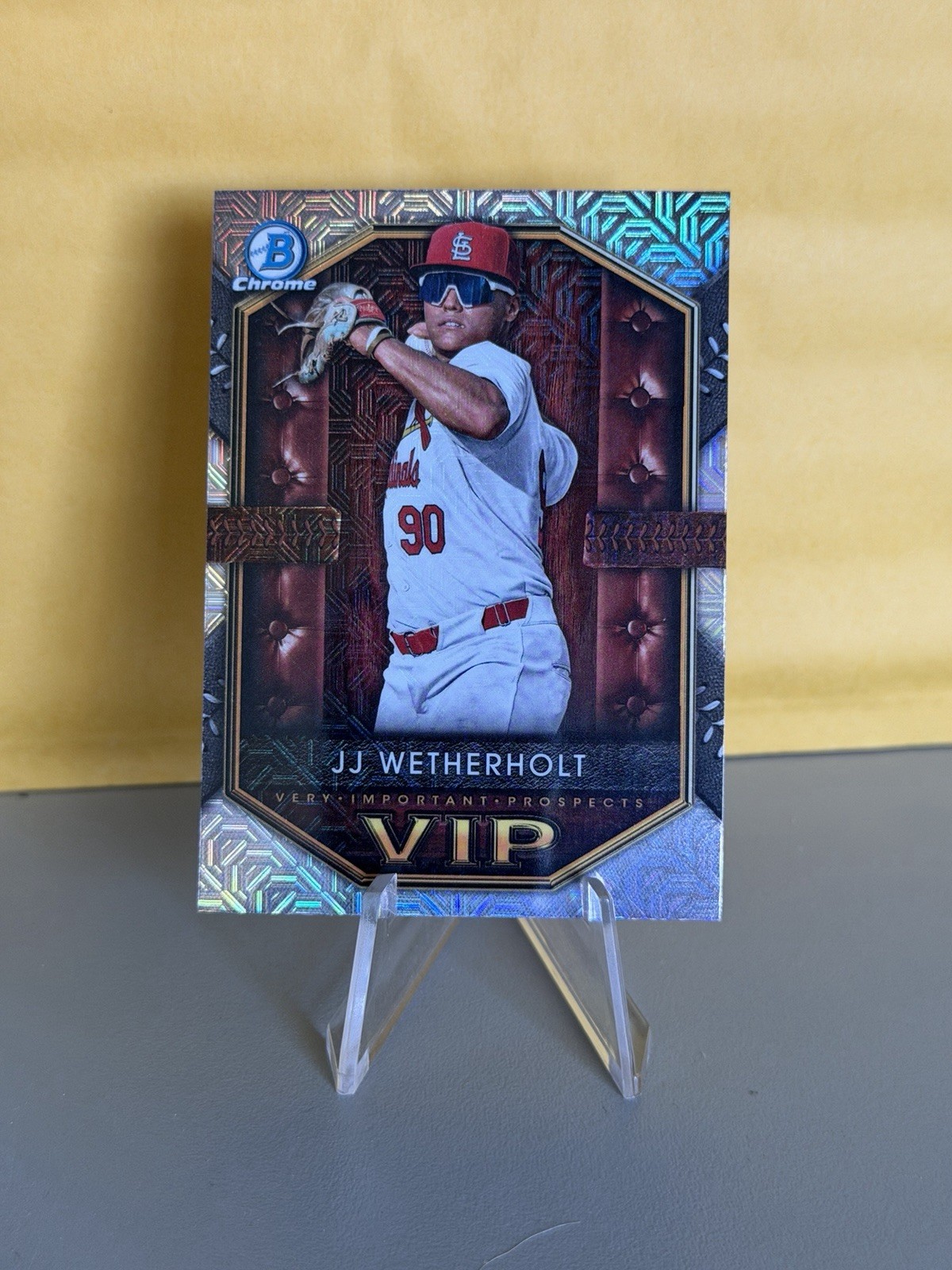 2025 Bowman -Vips Very Important Prospects JJ Wetherholt #VIP-18 Mojo Refractor