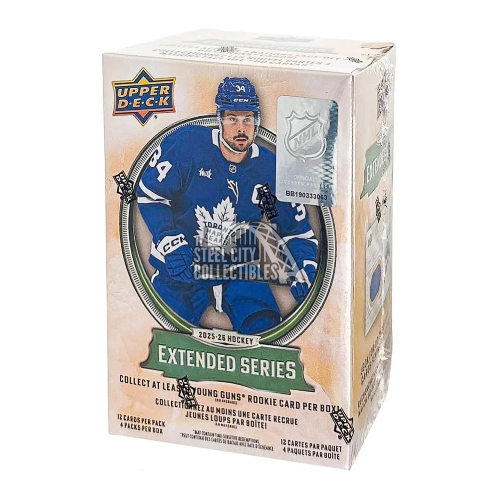 2(ea) 2025-26 Upper Deck Extended Series Hockey Blaster Box – Factory Sealed