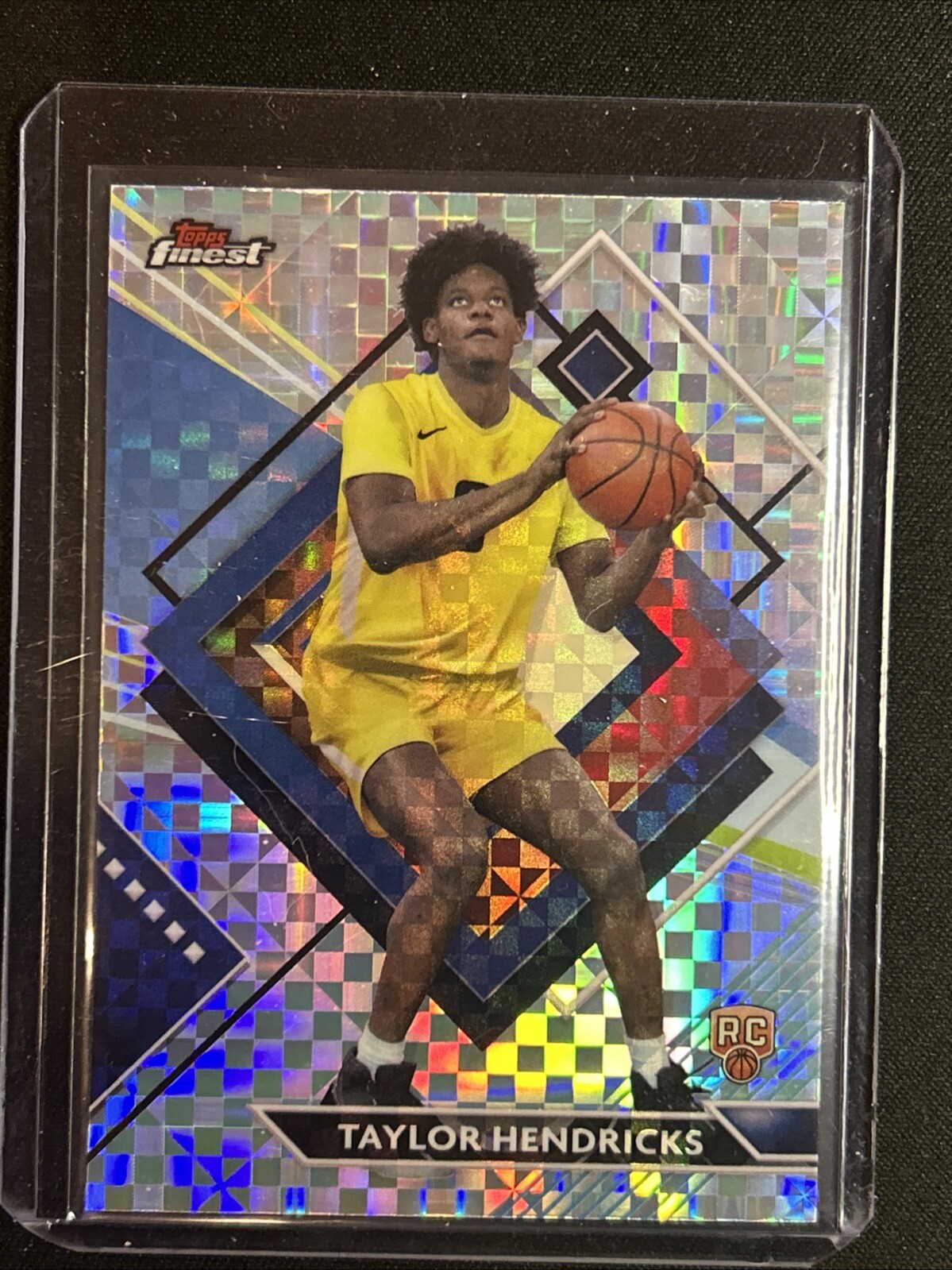🔥Taylor Hendricks 2023-24 Topps Finest Rookies Rare Checkerboard #277 Jazz RC