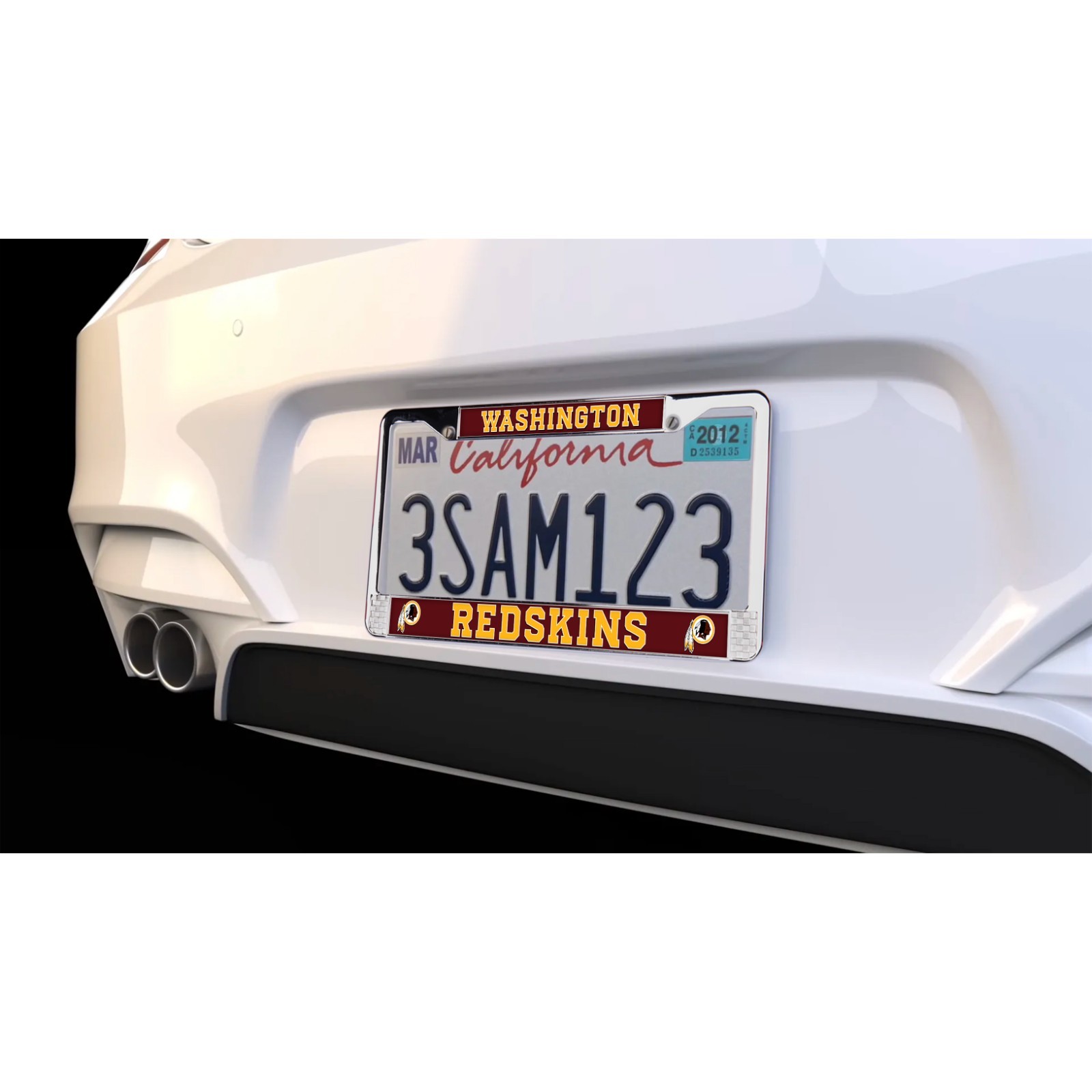 Washington Redskins NFL 3D Polyurethane Chrome License Plate Frame for Car-Truck