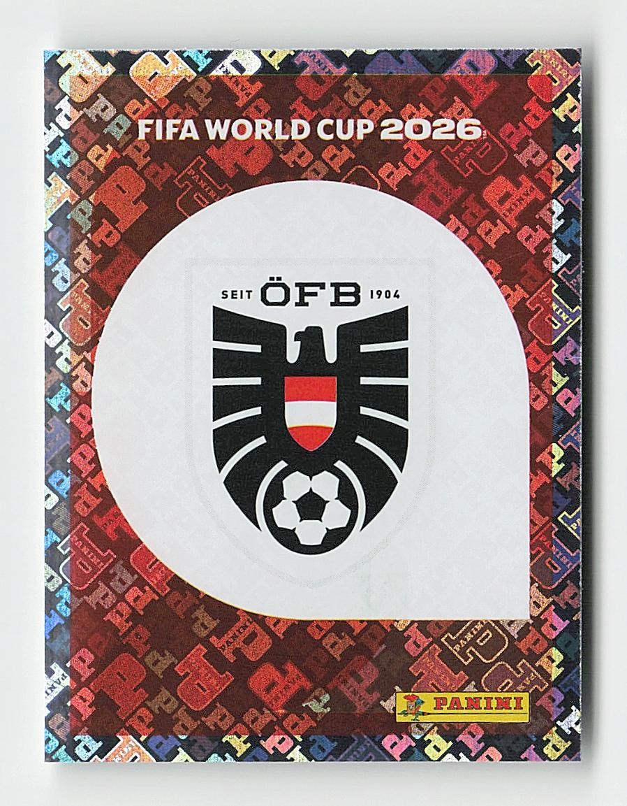 2026 Panini FIFA World Cup Stickers #AUT1 Emblem Foil