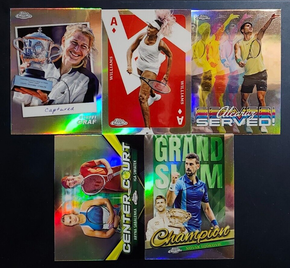 2024 Topps Chrome Tennis INSERTS with Rookies You Pick