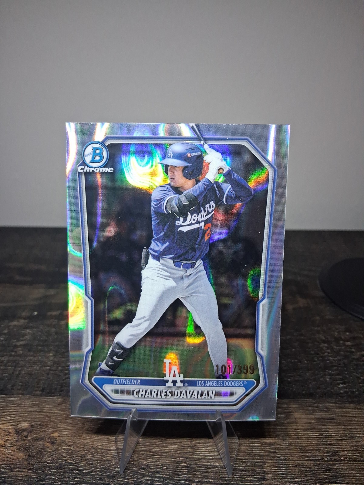 2026 Bowman – Chrome Prospects Charles Davalan #BCP-73 Lava Refractor /399 (RC)