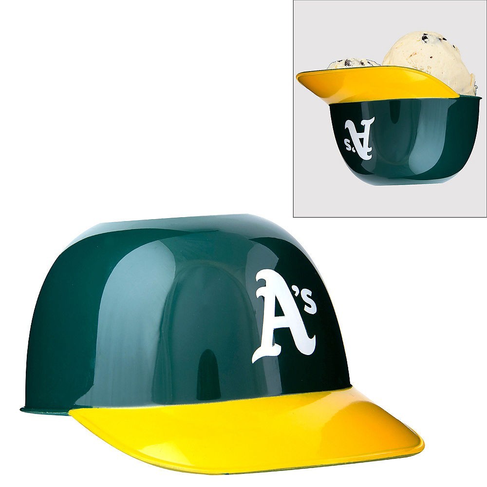 Oakland Athletics MLB Baseball 8oz Ice Cream Sundae Helmet Snack Bowl Cup NEW