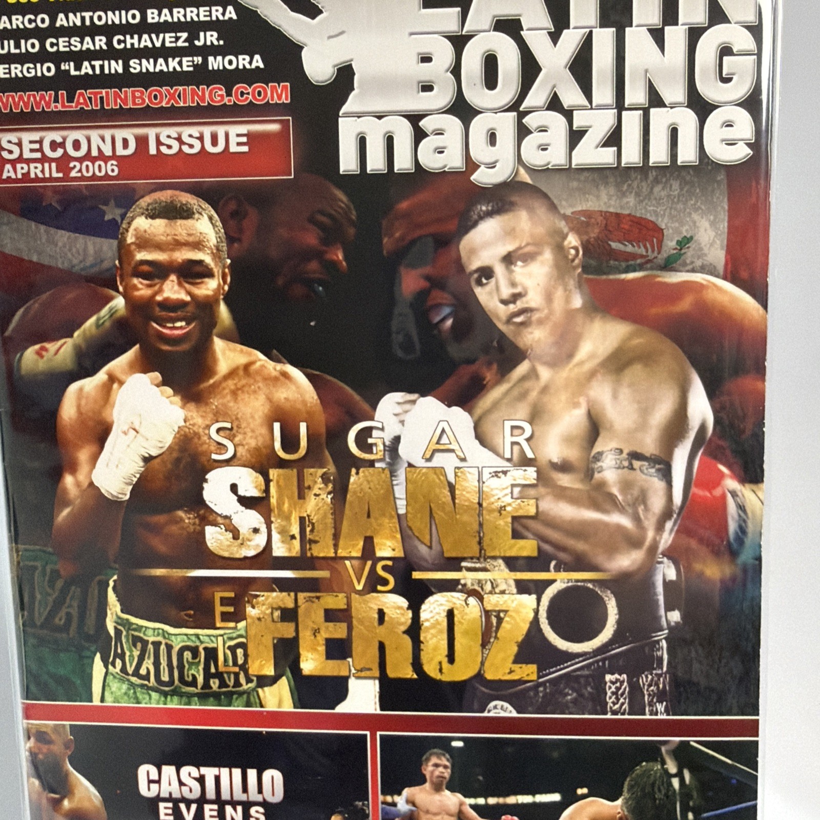 Latin Boxing Magazine Second Issue #2 April 2006 Sugar Shane Vs El Feroz Pacman