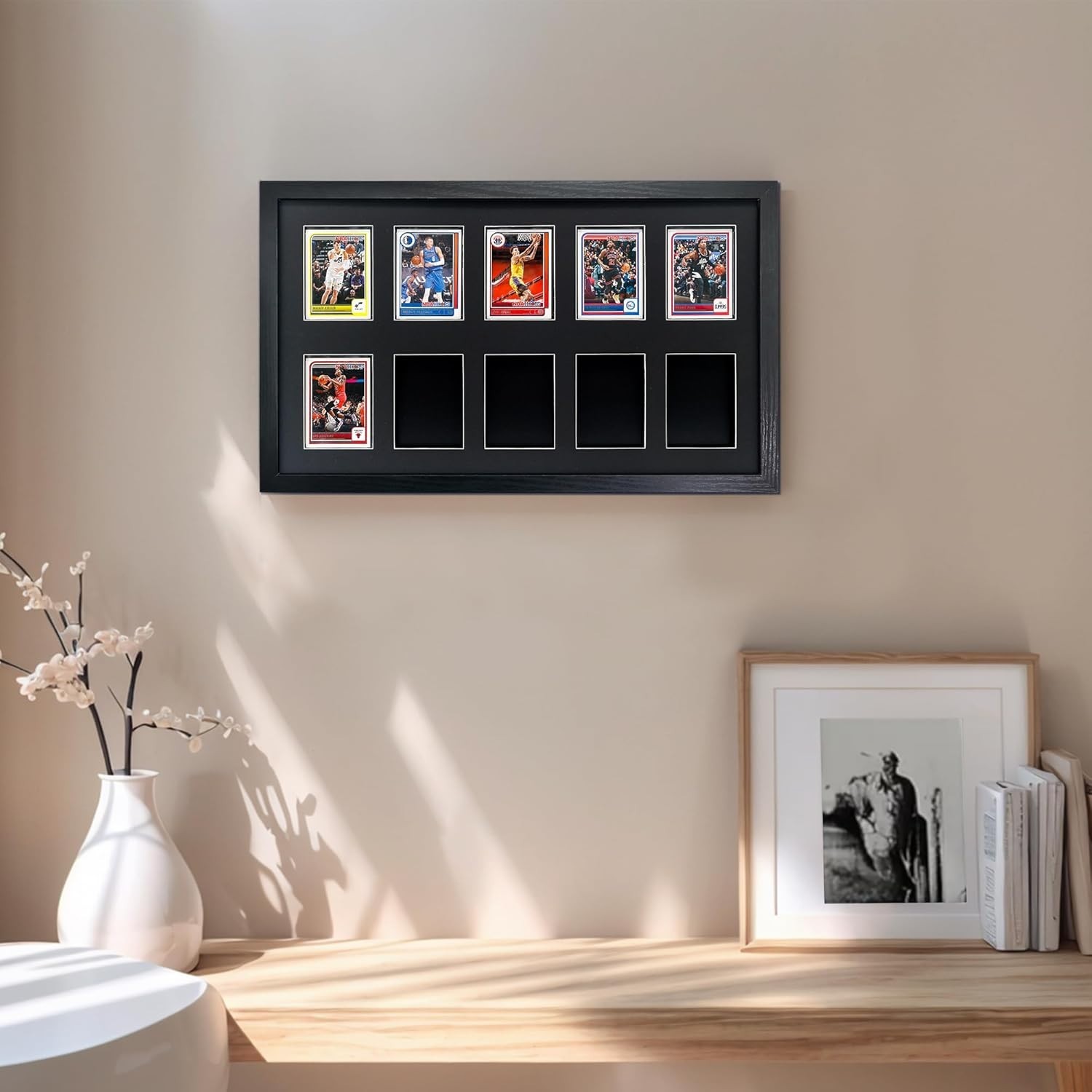 NEW Trading Card Display Frame 10 Cards Plexiglass Sports Holder