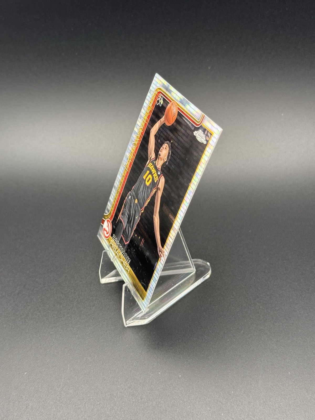 2025-26 Topps Chrome – Zaccharie Risacher #2 Pulsar Refractor
