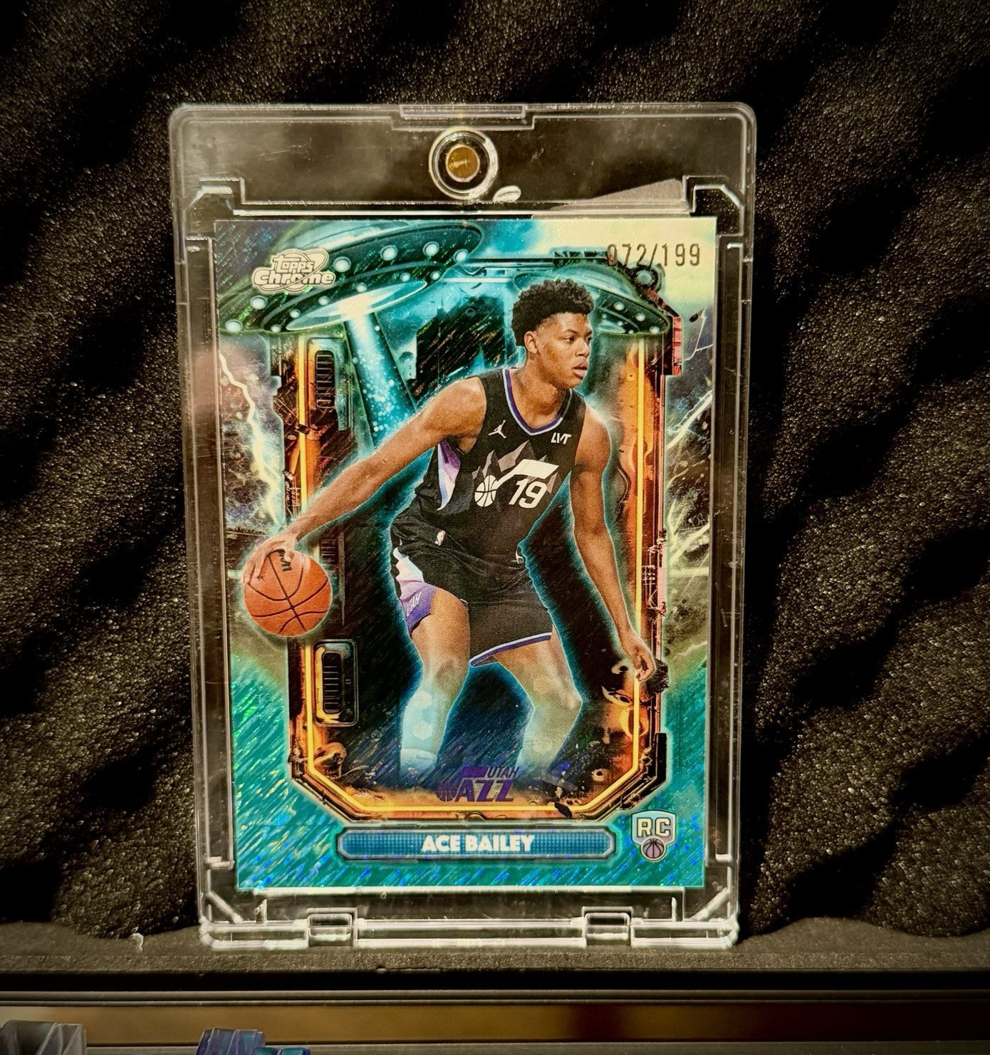 Topps 2025-26 Cosmic Chrome Extraterrestrial Talent Ace Bailey ET-13 RC /199