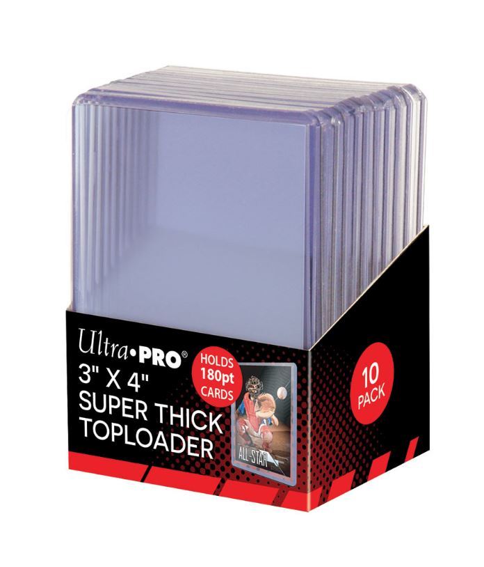 (10-Pack) Ultra Pro Super Thick 180pt Toploaders Card Holders Jersey Memorabilia