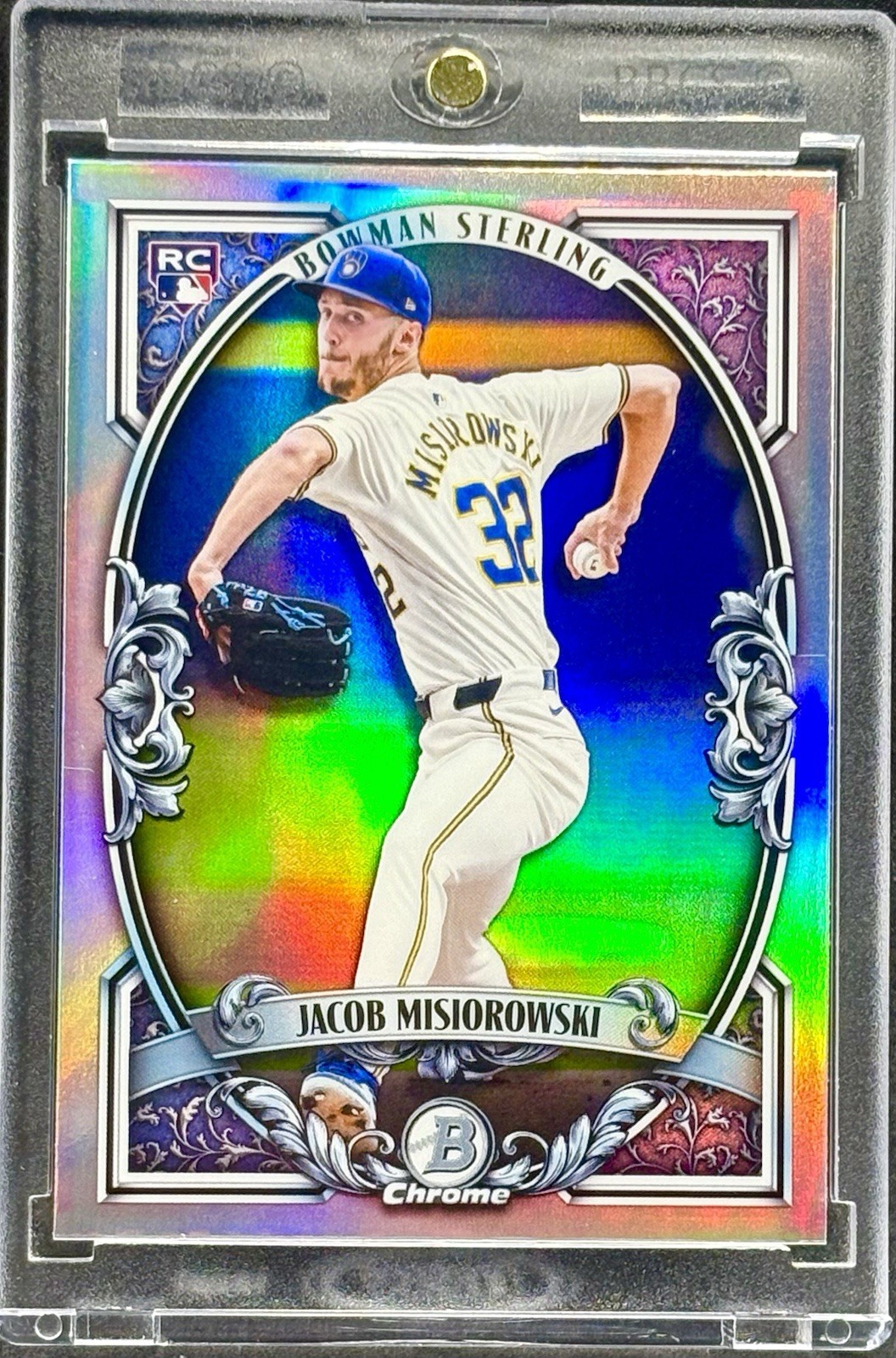 Jacob Misiorowski RARE ROOKIE RC REFRACTOR INVESTMENT CARD BREWERS MINT