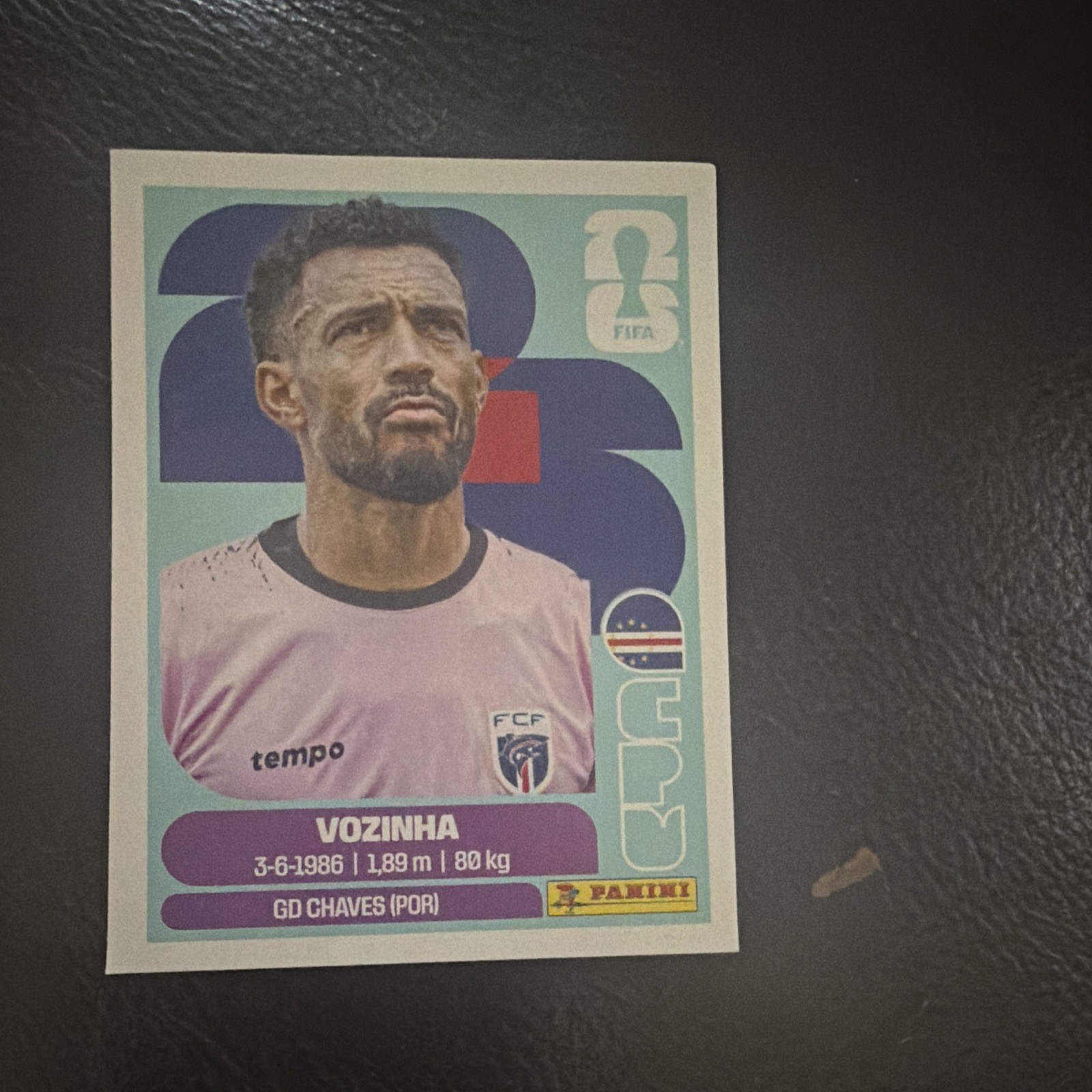 Panini FIFA World Cup 2026 Sticker CPV 2 Vozinha Cape Verde Player Portrait