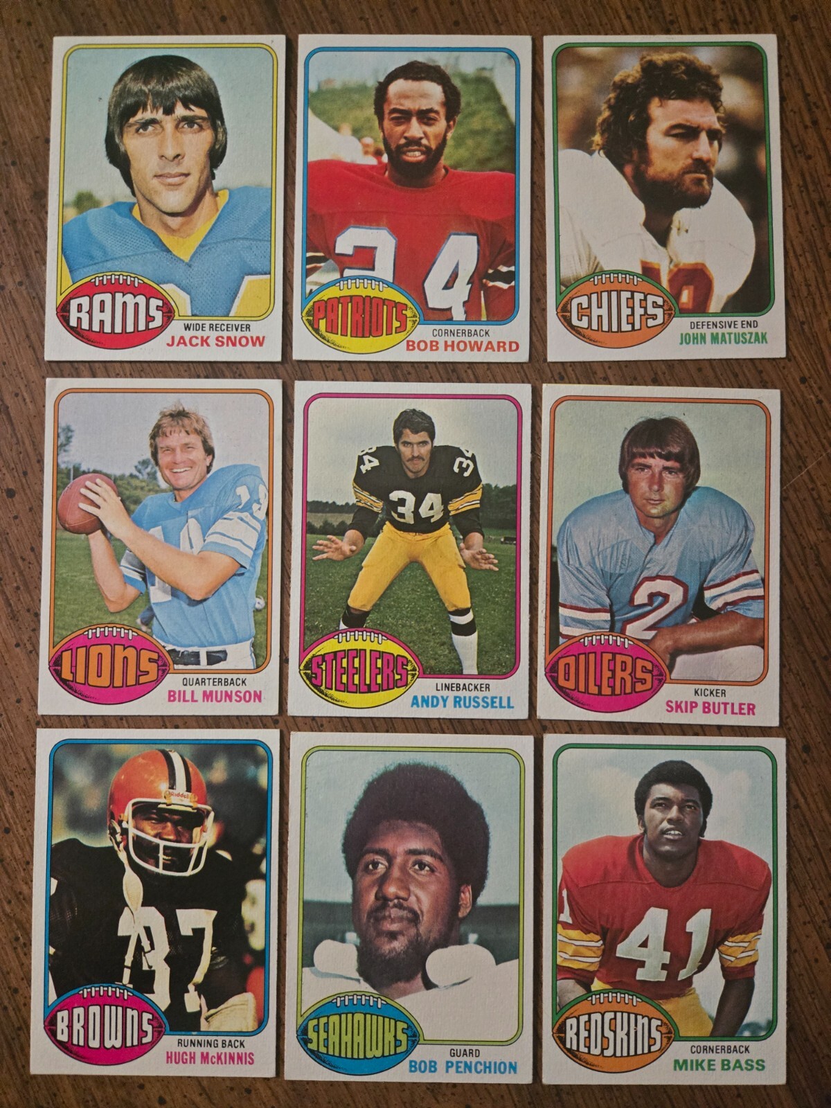 1976 TOPPS FOOTBALL #401 – #528 ****FREE SHIPPING****