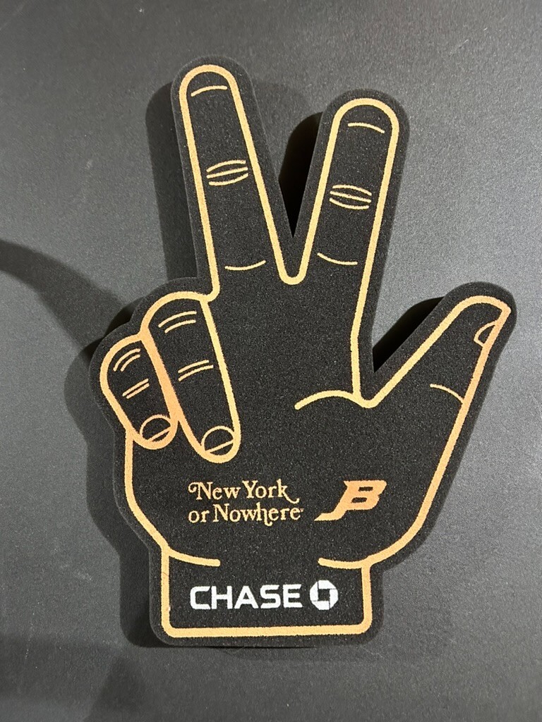 2025 New York Knicks Jalen Brunson Celly “New York or Nowhere” Foam Finger