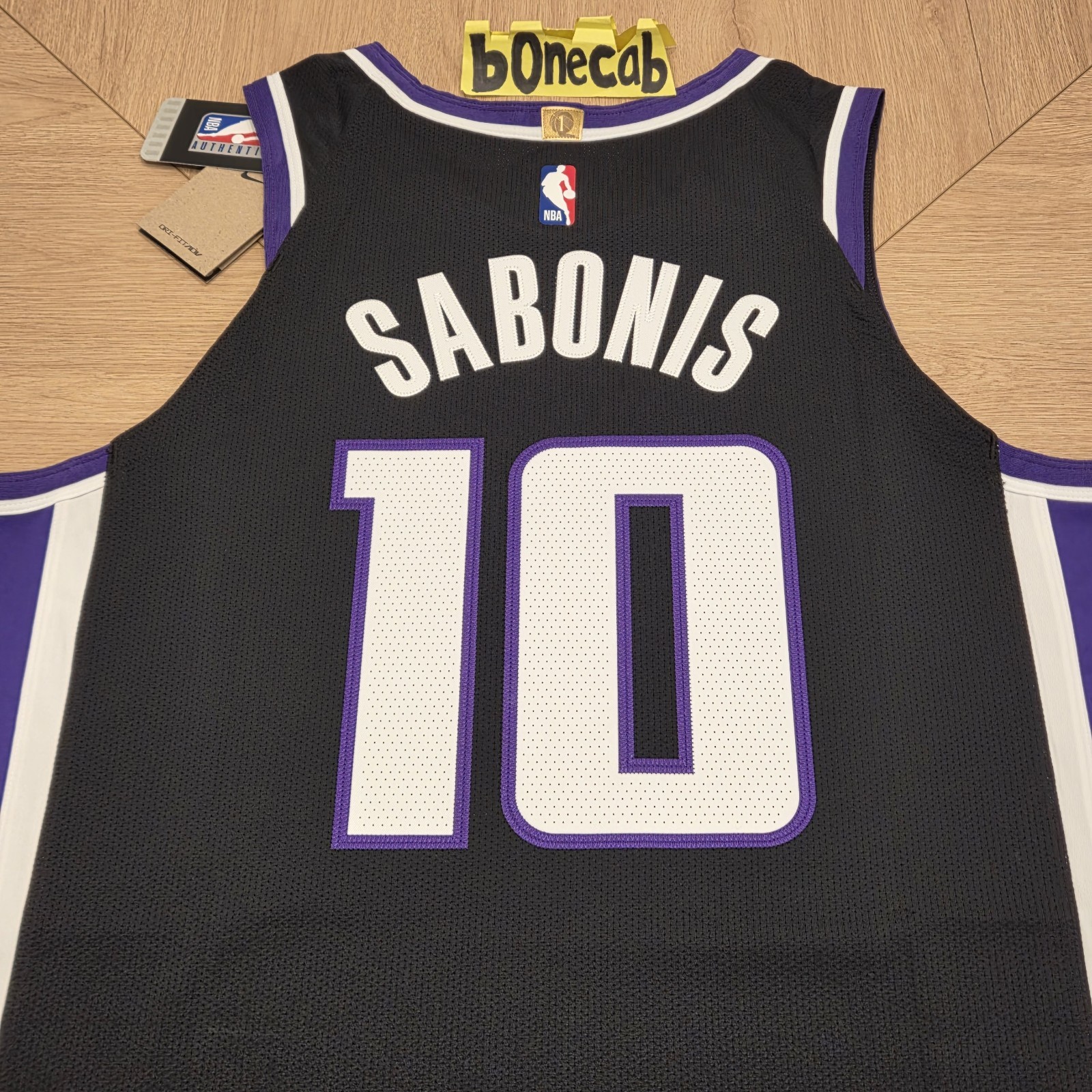 NBA Authentic Jersey Nike 48 Domantas Sabonis Sacramento Kings Icon Edition #10