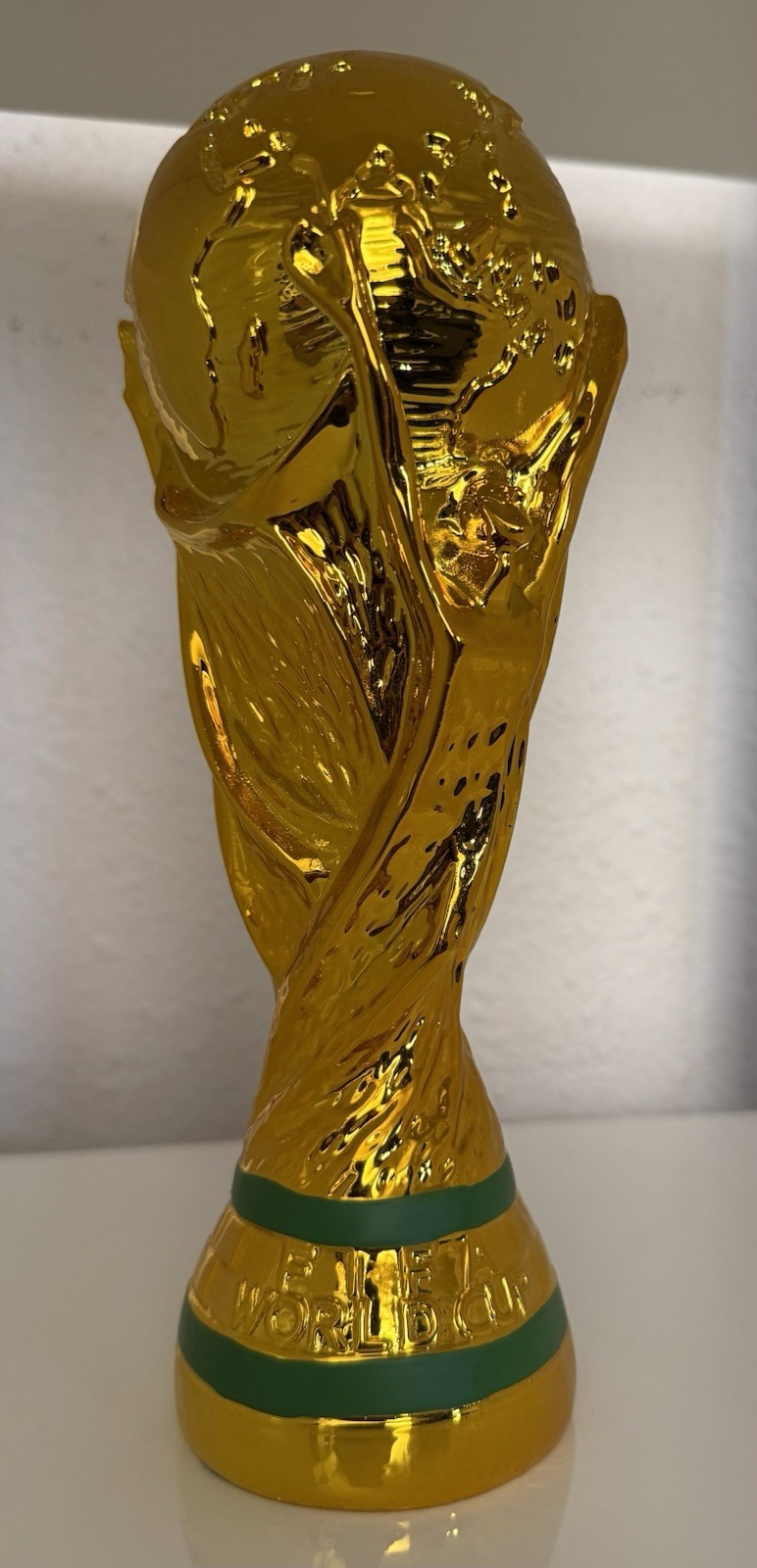 FIFA World Cup Soccer Trophy Resin Golden Hued Championship 10.25” Argentina2022