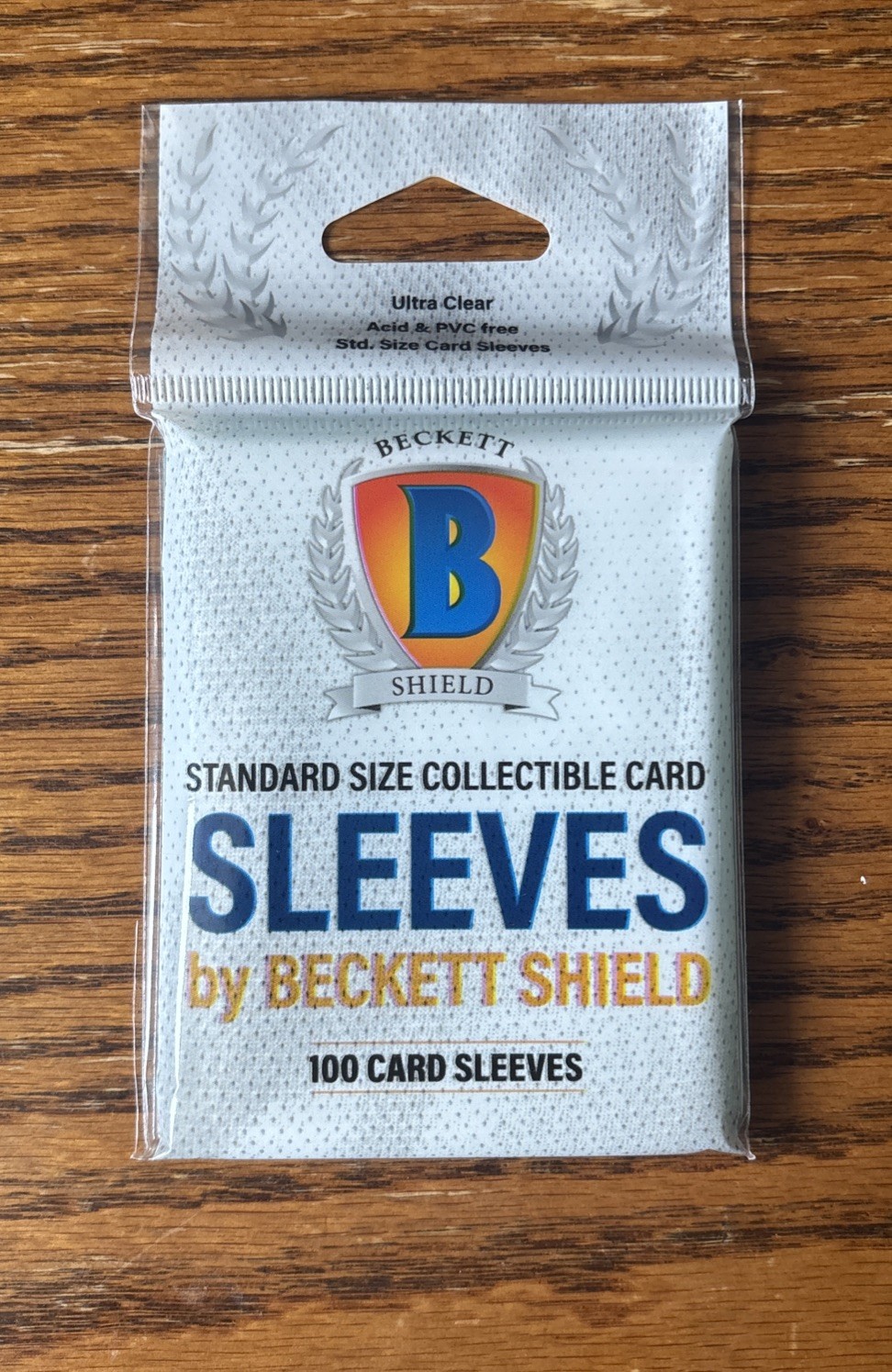 Beckett Shield Soft Sleeves 1 Pack of 100 Sleeves for Standard Cards