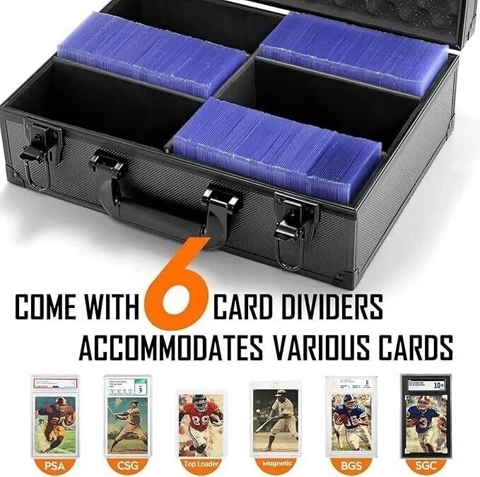 Card Case Storage Box for Toploader 600+ 35PT 3″x4″ Trading Sport Card w/