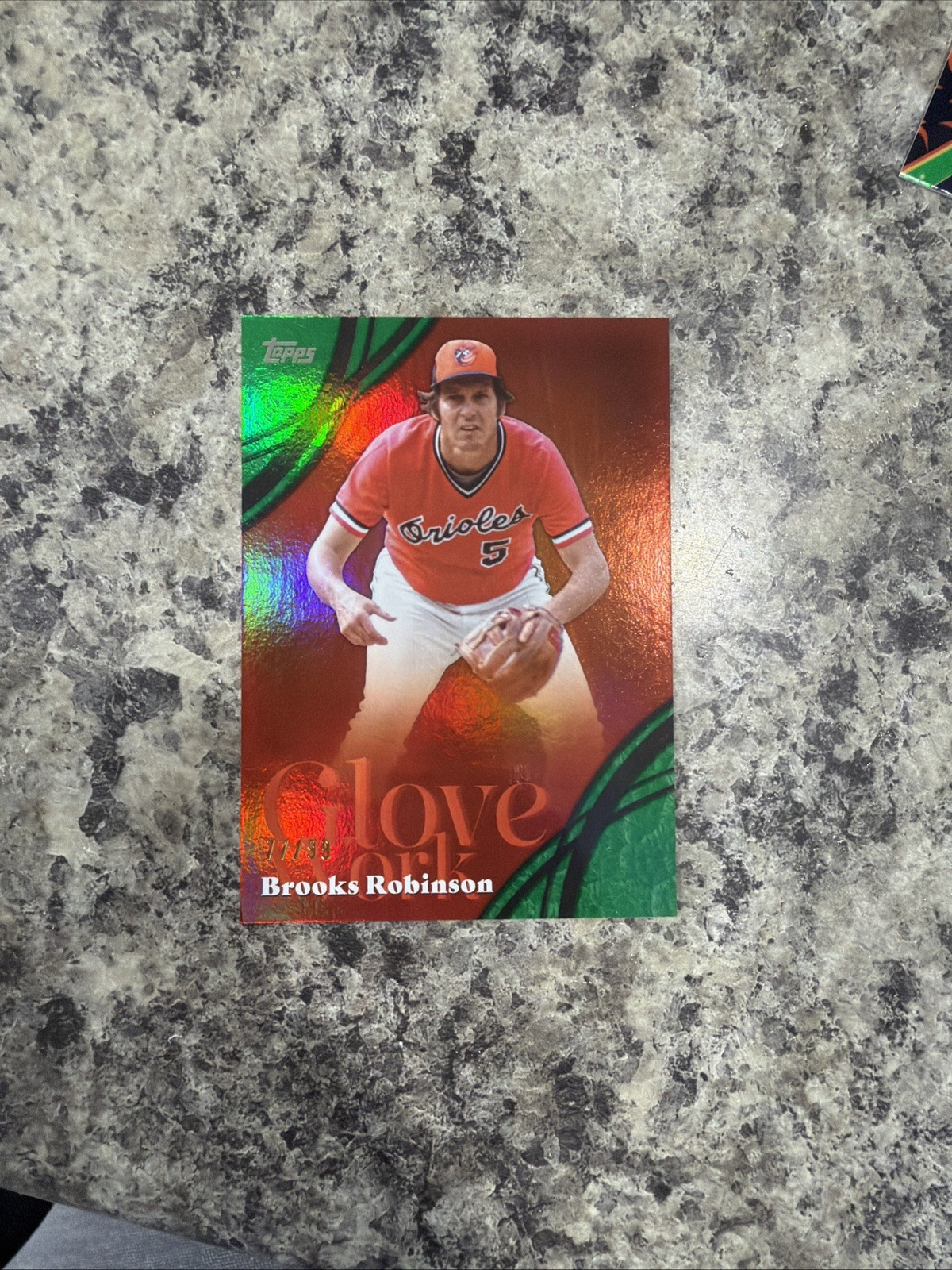 Topps 2026 Series 2 Glove Work Brooks Robinson Orioles Insert GW-3 #/99 Green
