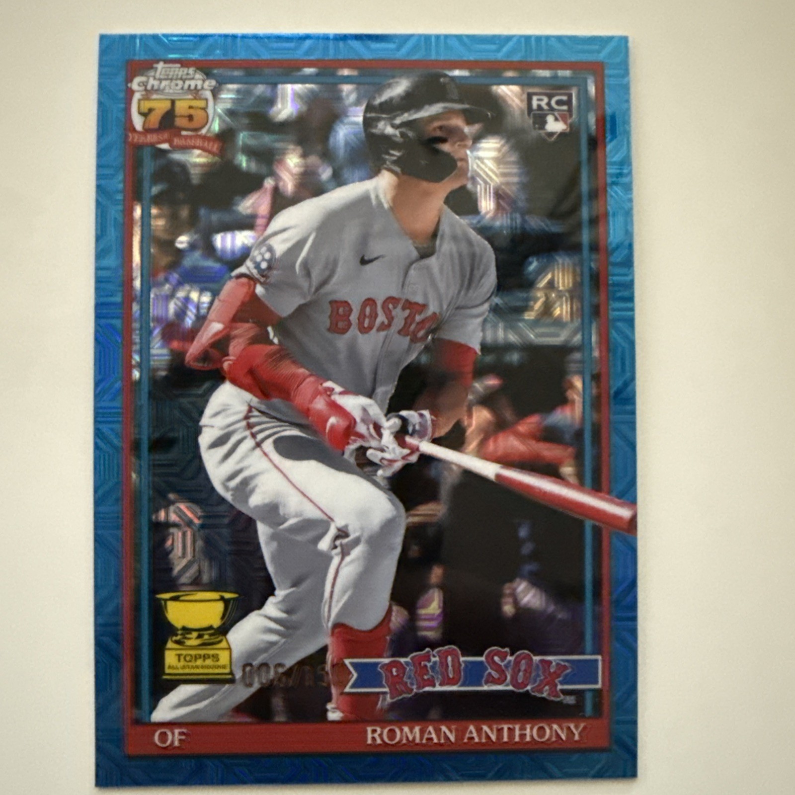 2026 Topps Series 2- 1991 Topps Chrome Silver Pack Mojo Roman Anthony Blue /150