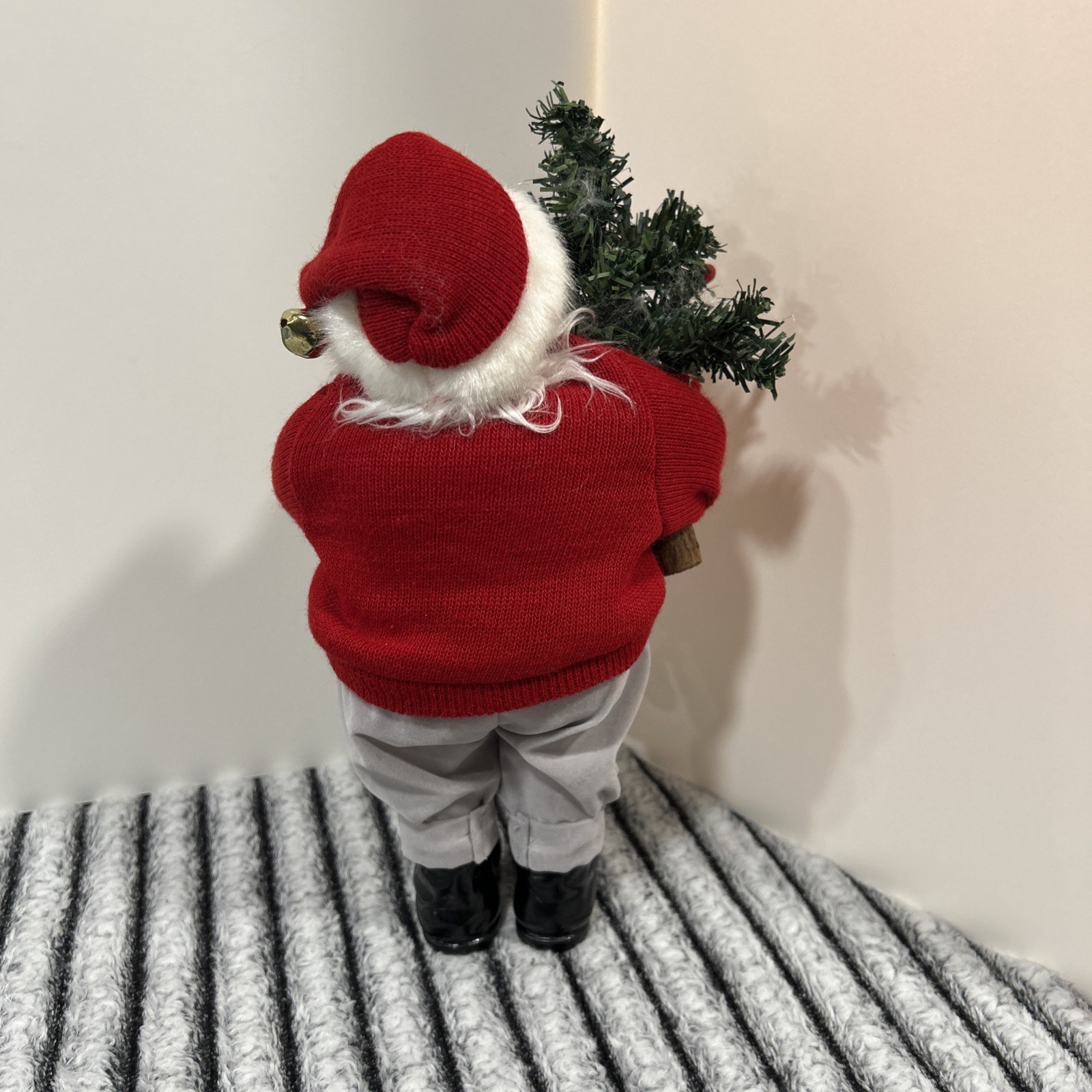 Ohio State Santa’s Workshop Santa 10.5” Figure in Ohio State Sweatshirt