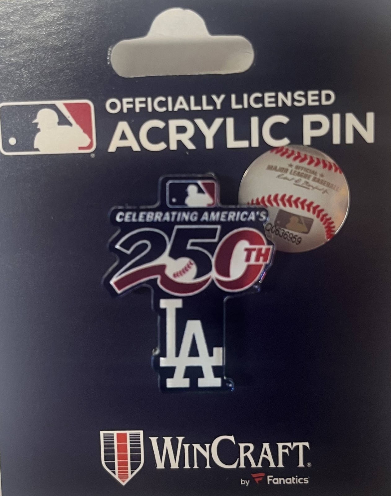 2026 ALL STAR GAME LIMITED PIN MLB L.A LOS ANGELES DODGERS USA 250TH CELEBRATION
