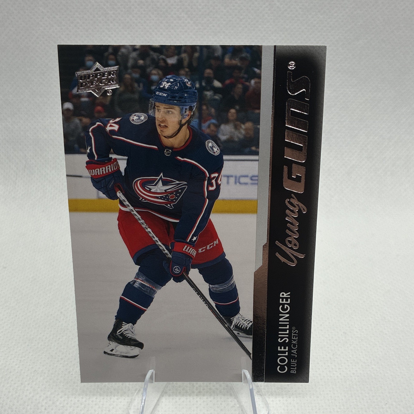 Upper Deck 2021-22 Series 2 Young Guns Cole Sillinger #498 Rookie Base