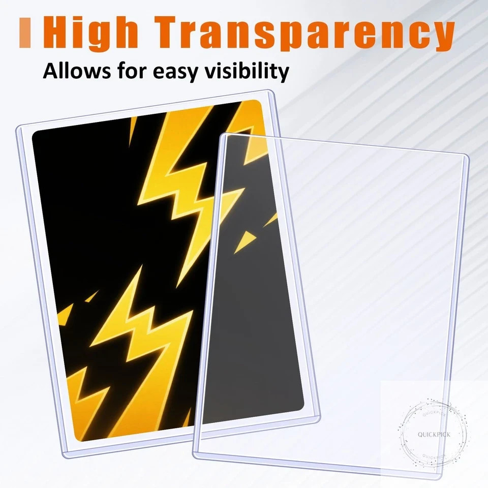 Jumbo Card Hard Sleeves, Top Loader for 5.4×7.4″ Jumbo Card -12 Pack