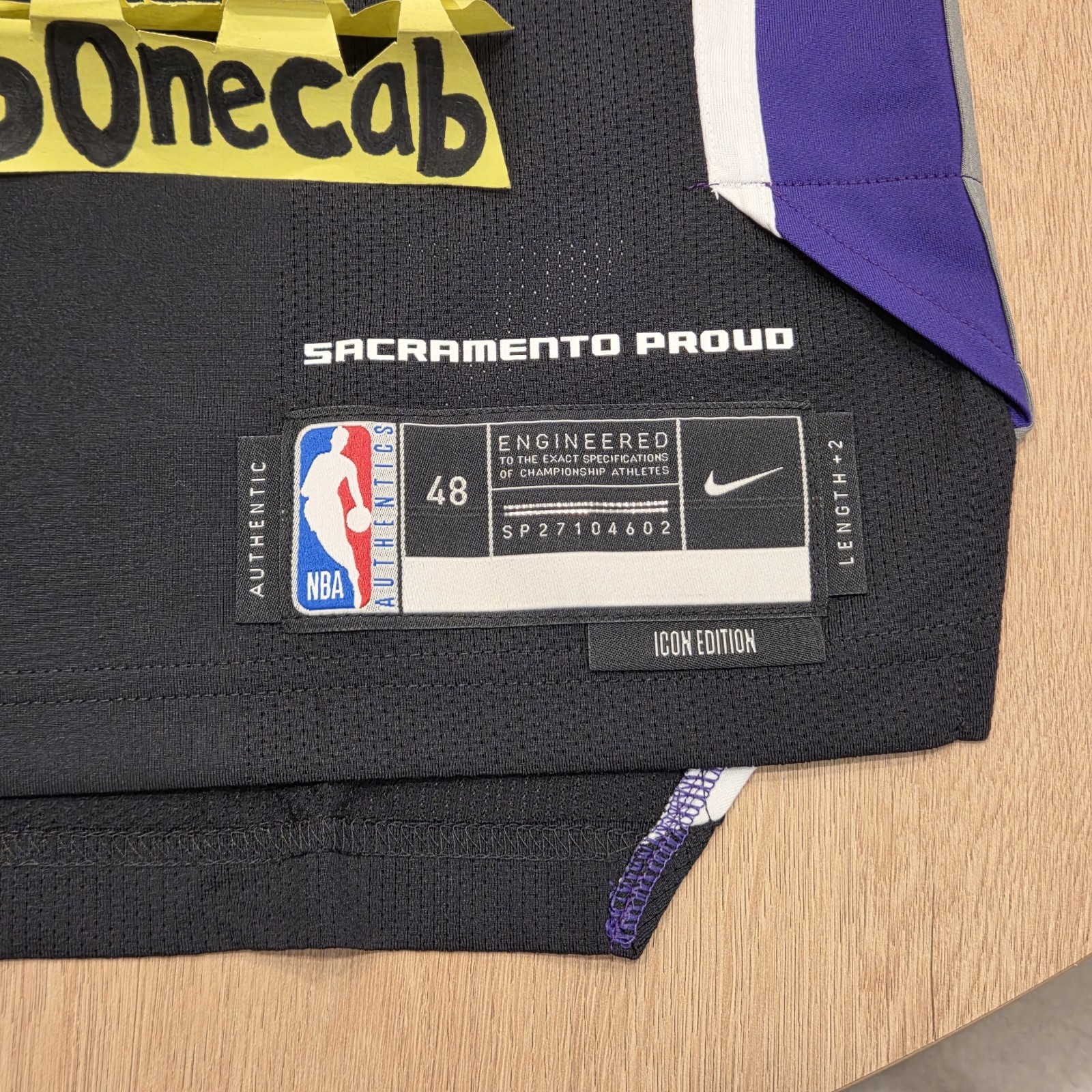 NBA Authentic Jersey Nike 48 Domantas Sabonis Sacramento Kings Icon Edition #10