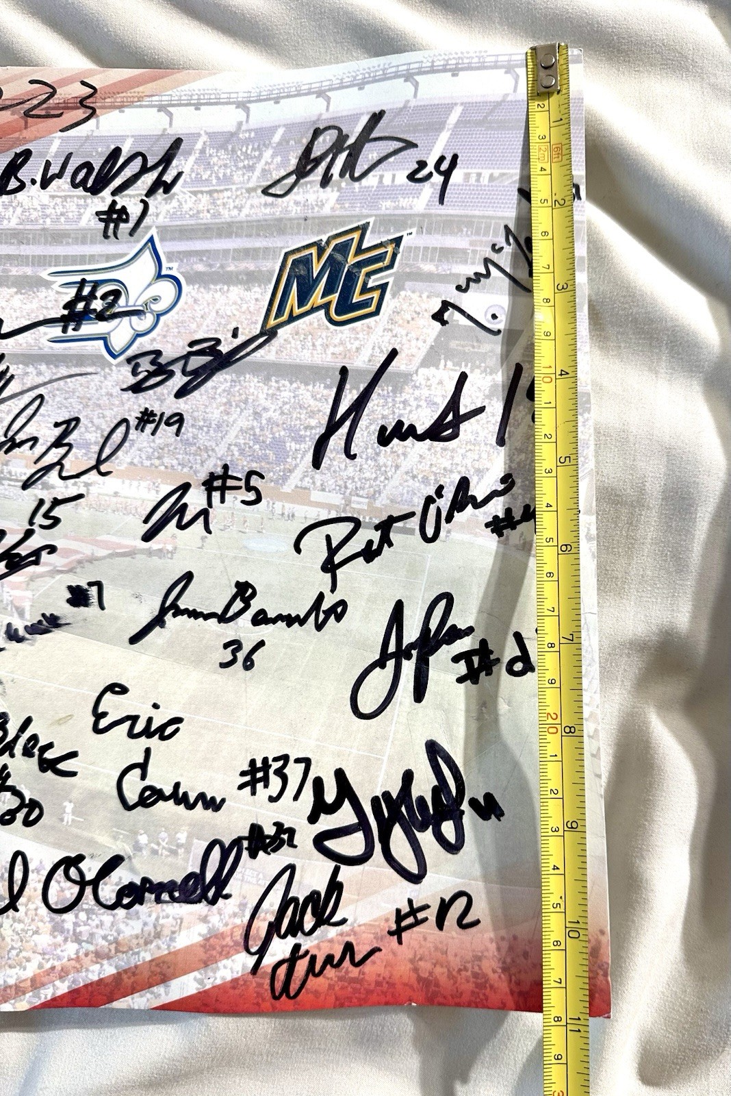 Signed 2017 NCAA Lacrosse Championship Poster Merrimack Warriors Title Team